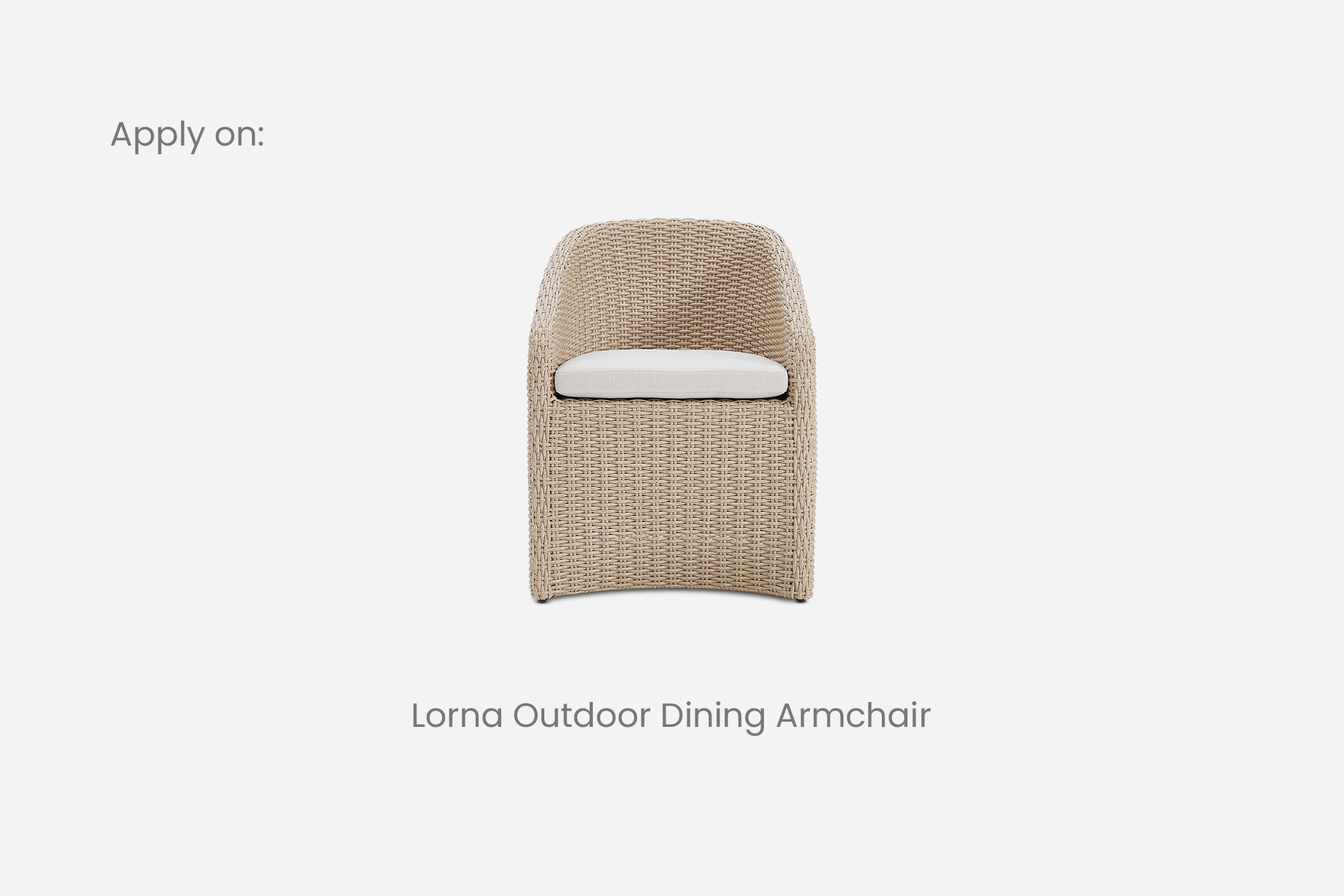 Lorna Outdoor Dining Armchair Cover 4