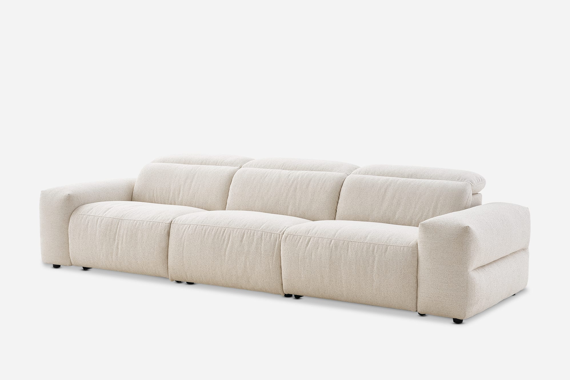 Jaron Performance Fabric Recliner Extended 3 Seater Sofa 12