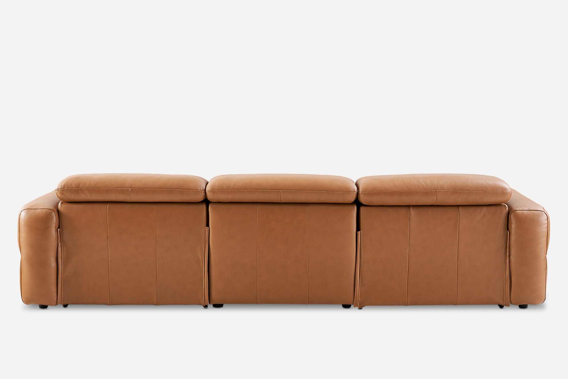 Jaron Leather Recliner Extended 3 Seater Sofa 14