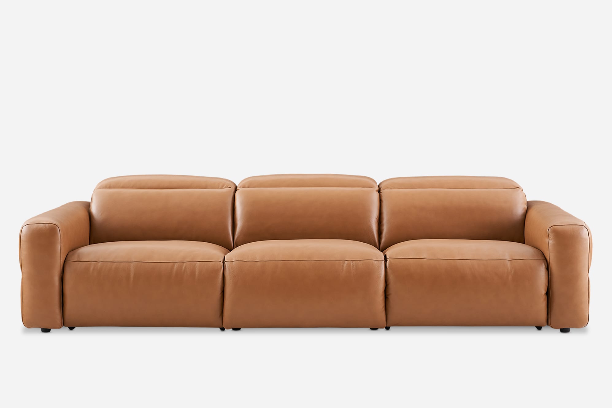 Jaron Leather Recliner Extended 3 Seater Sofa 2