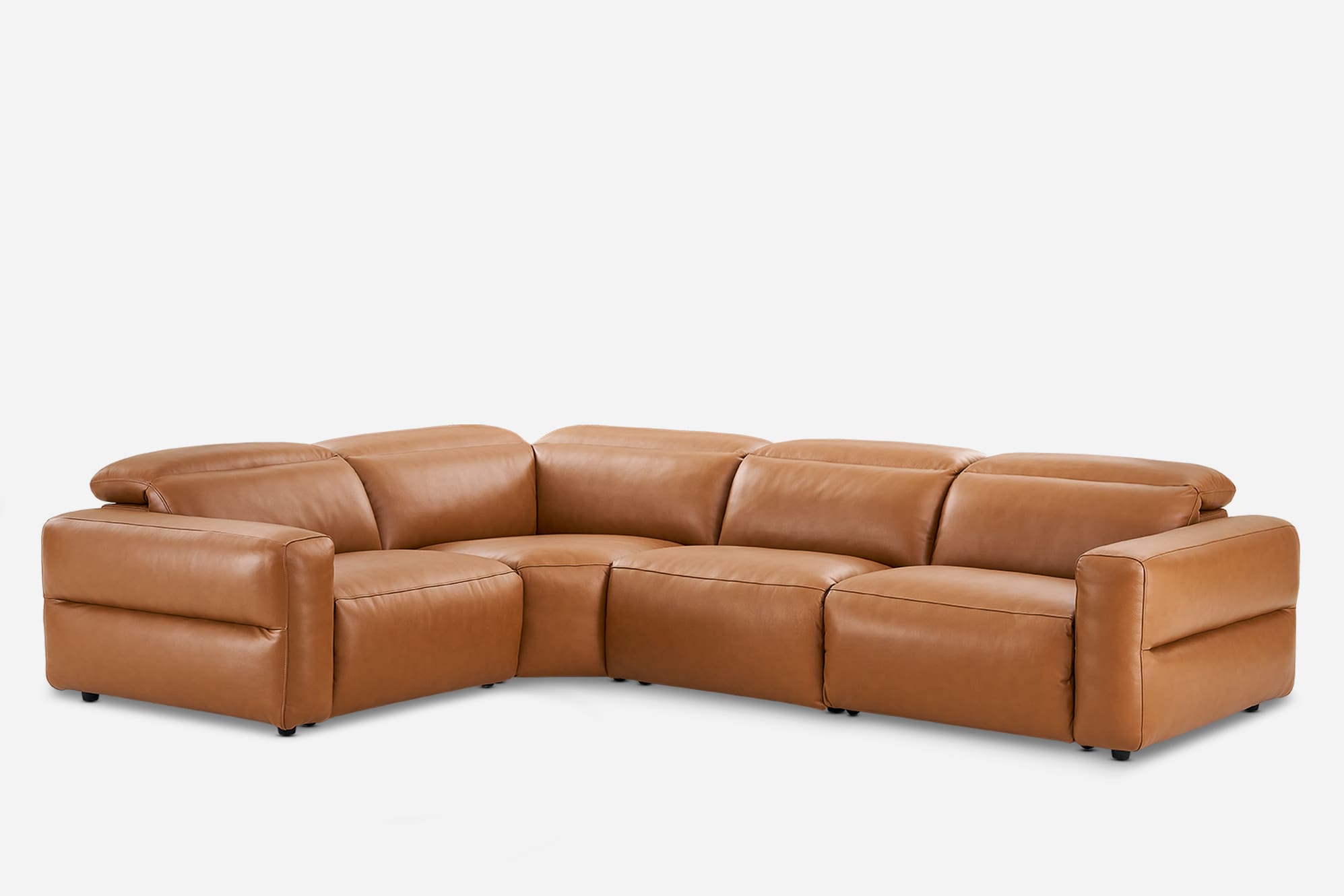 Jaron Leather Recliner Chaise Sectional Sofa 2