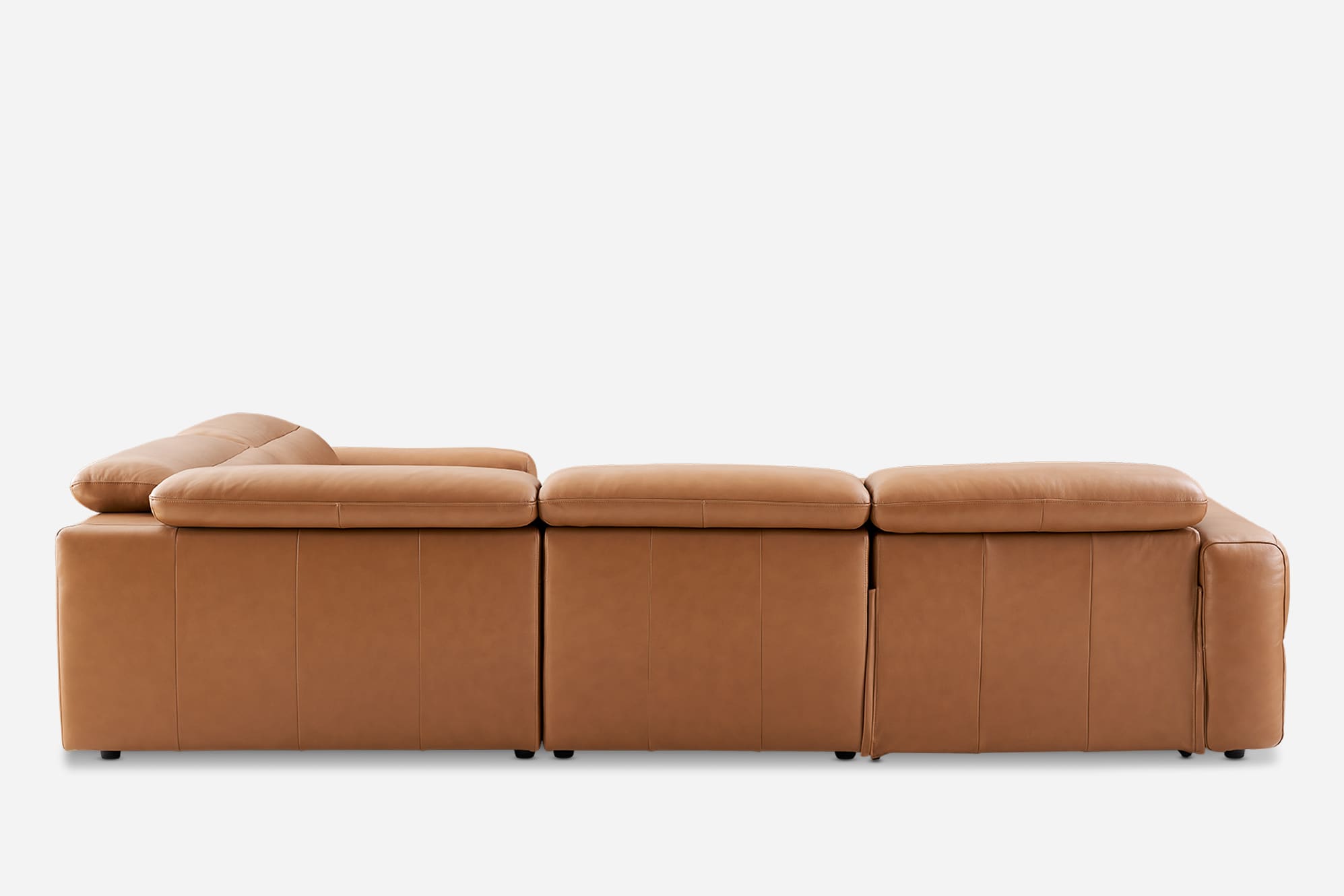 Jaron Leather Recliner Chaise Sectional Sofa 15