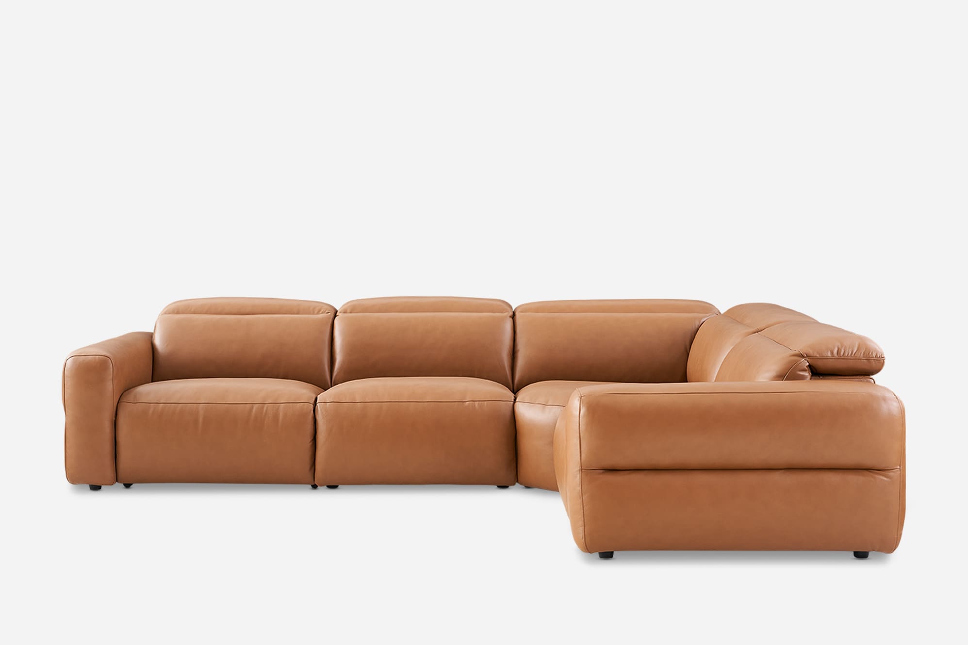 Jaron Leather Recliner Chaise Sectional Sofa 13