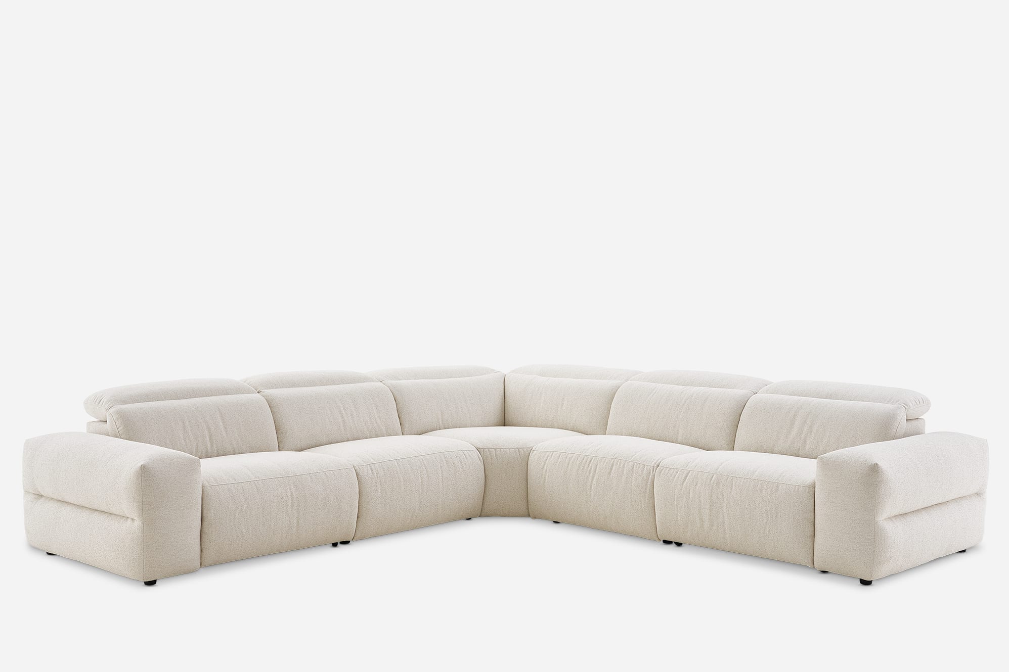 Jaron Performance Fabric Recliner L-Shaped Sectional Sofa 2