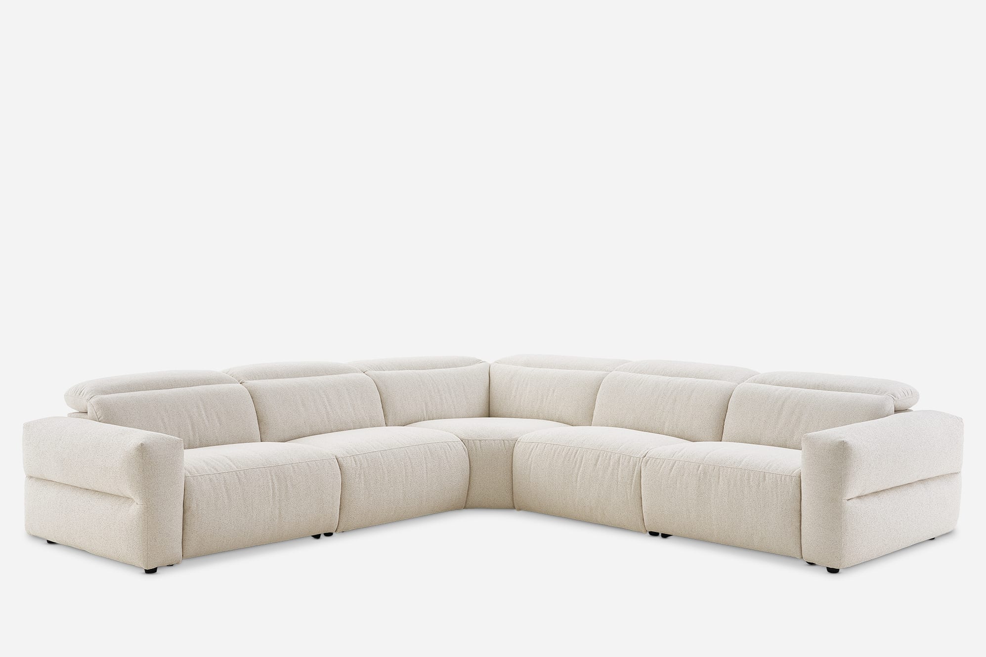 Jaron Performance Fabric Recliner L-Shaped Sectional Sofa 2