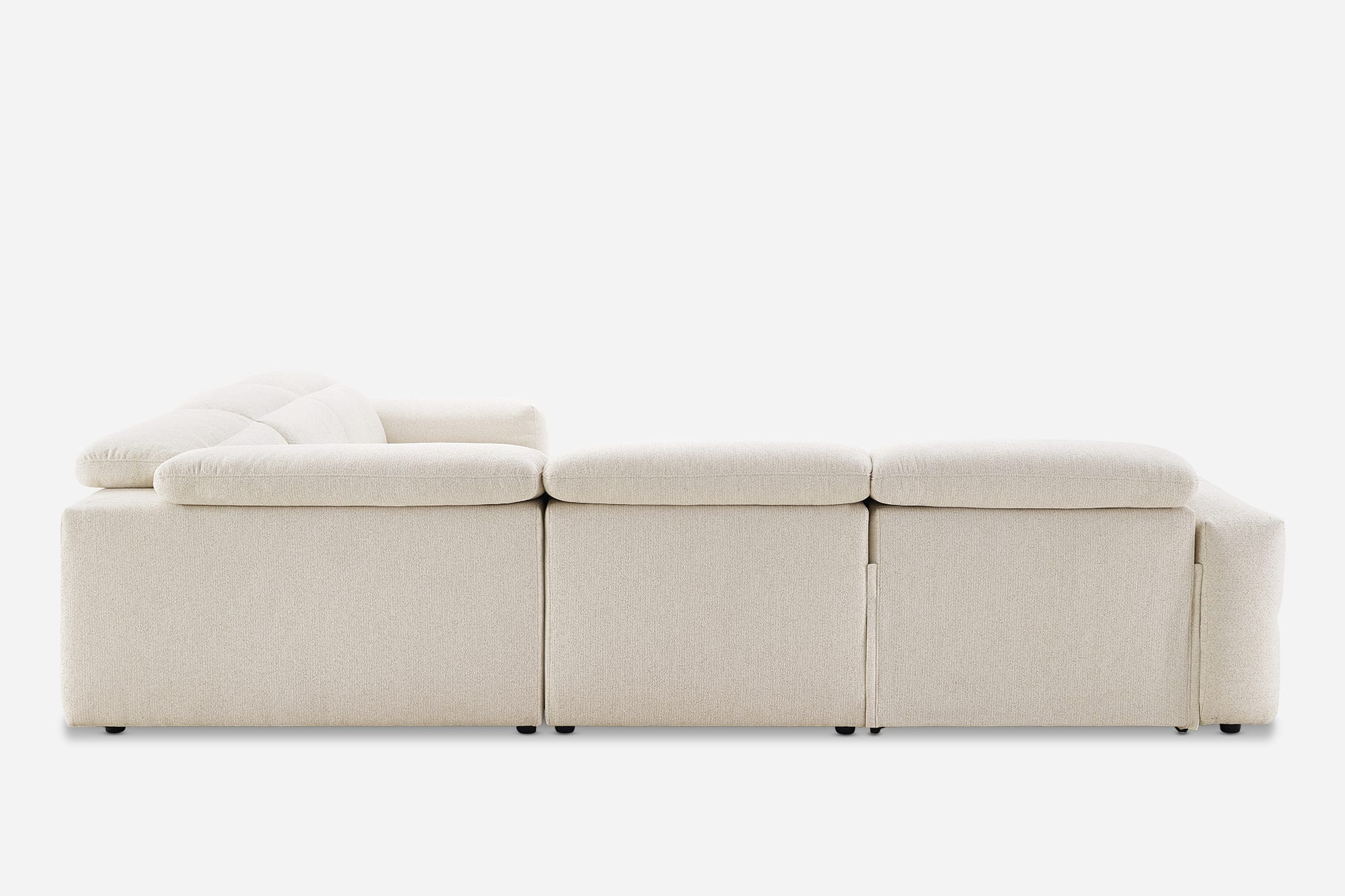 Jaron Performance Fabric Recliner L-Shaped Sectional Sofa 12