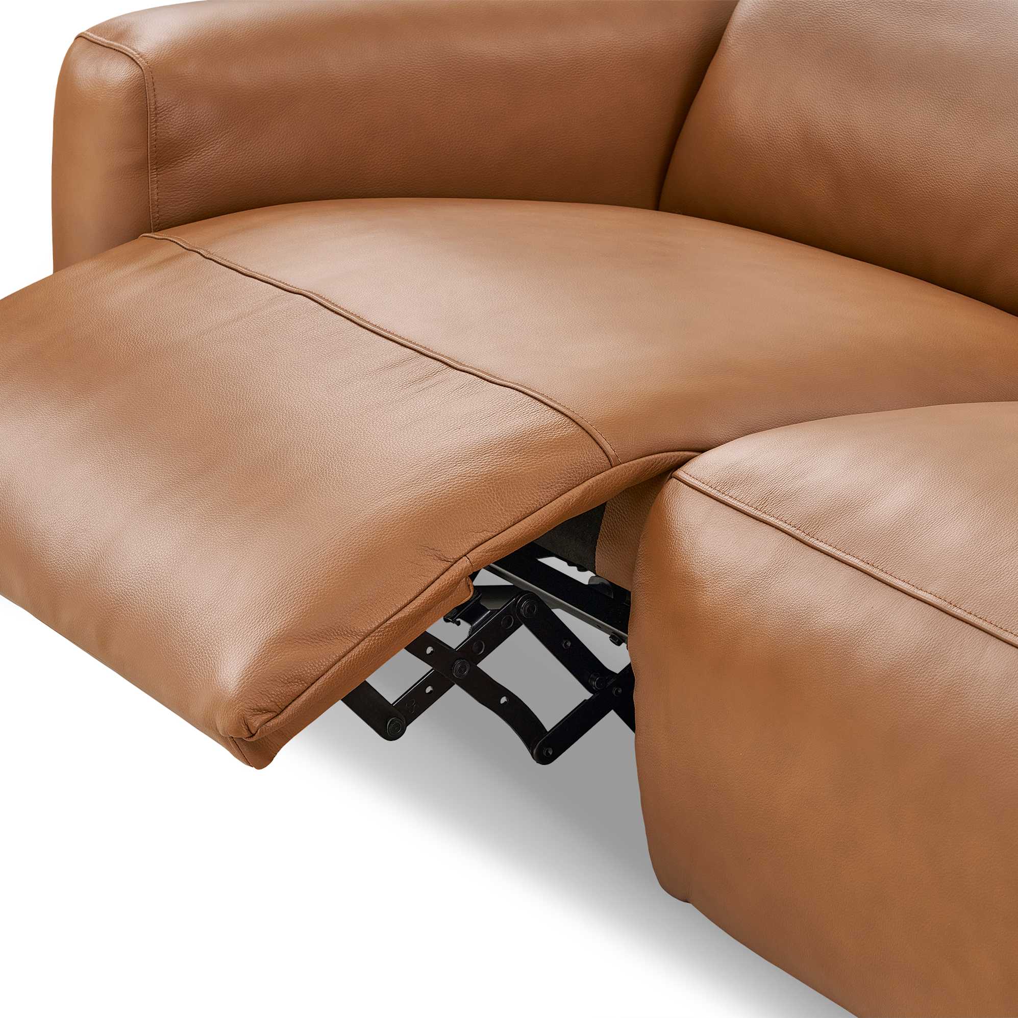 Jaron Leather Motion Recliner Armless Sofa 8