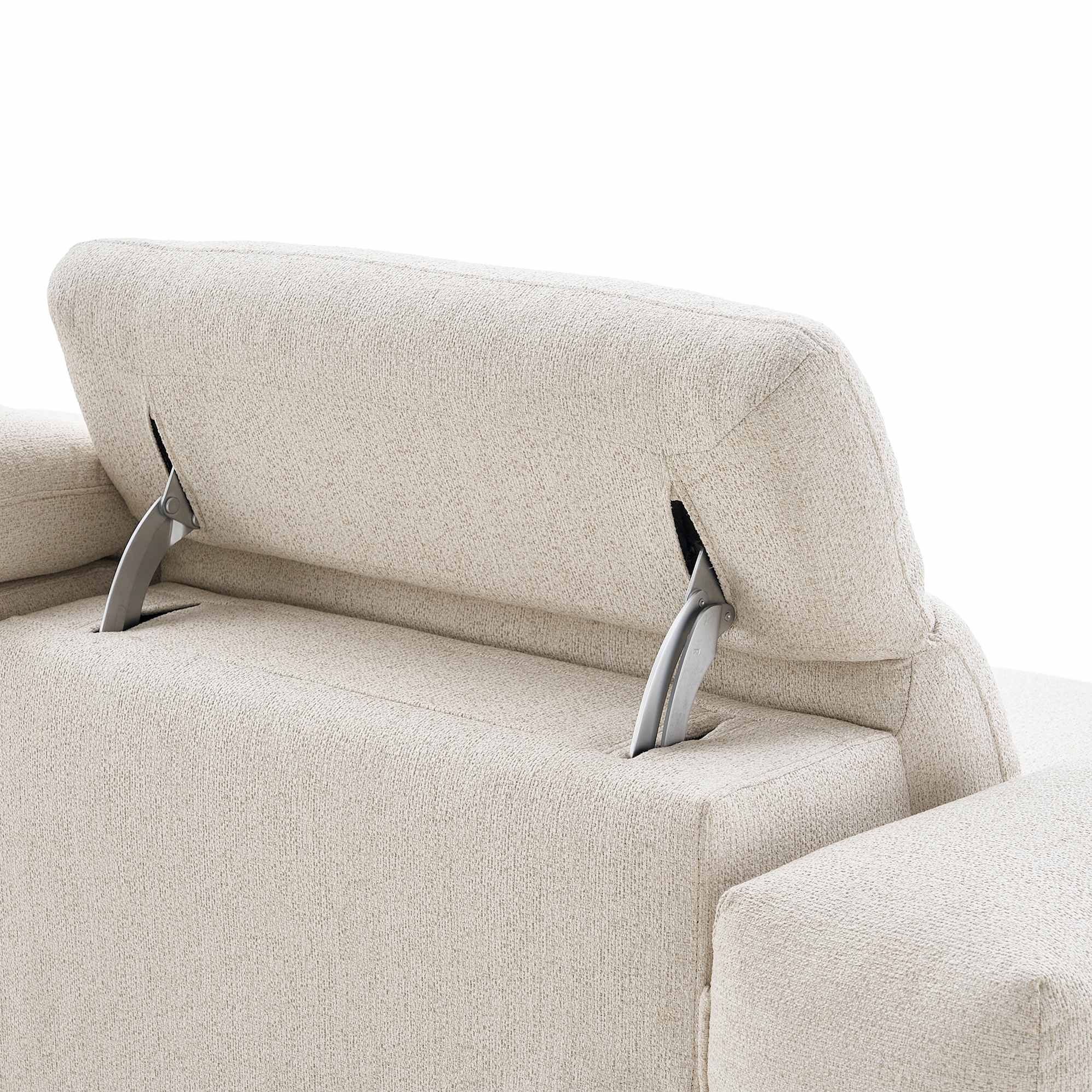 Jaron Performance Fabric Armless Sofa 7