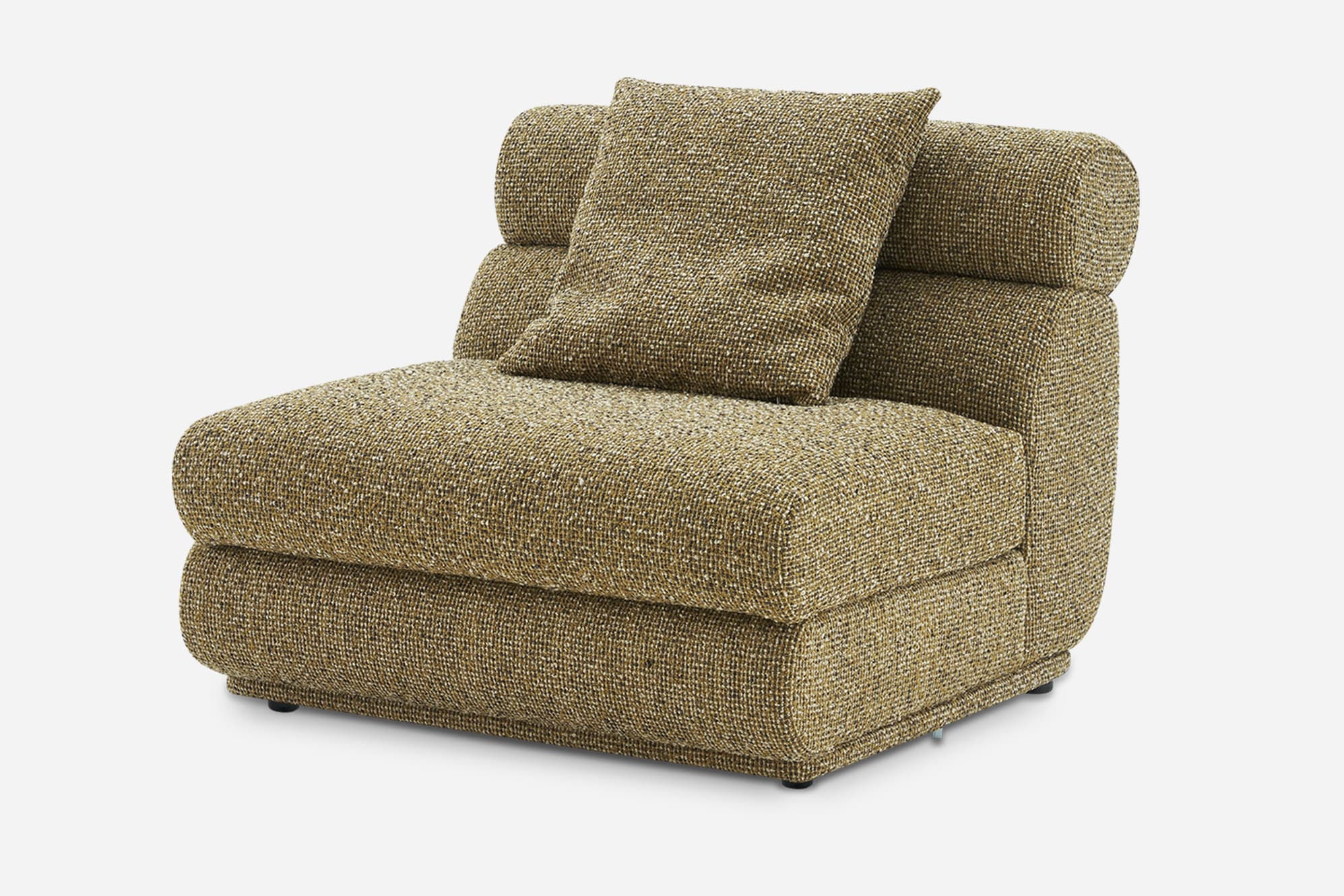 Solari Performance Fabric Armless Sofa 8