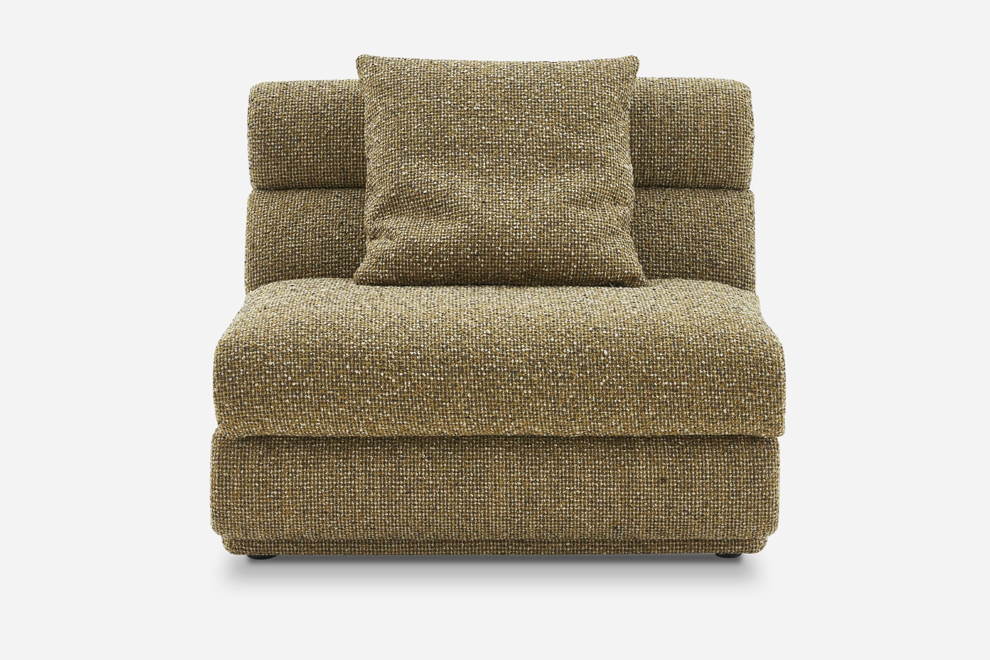 Solari Performance Fabric Armless Sofa 0