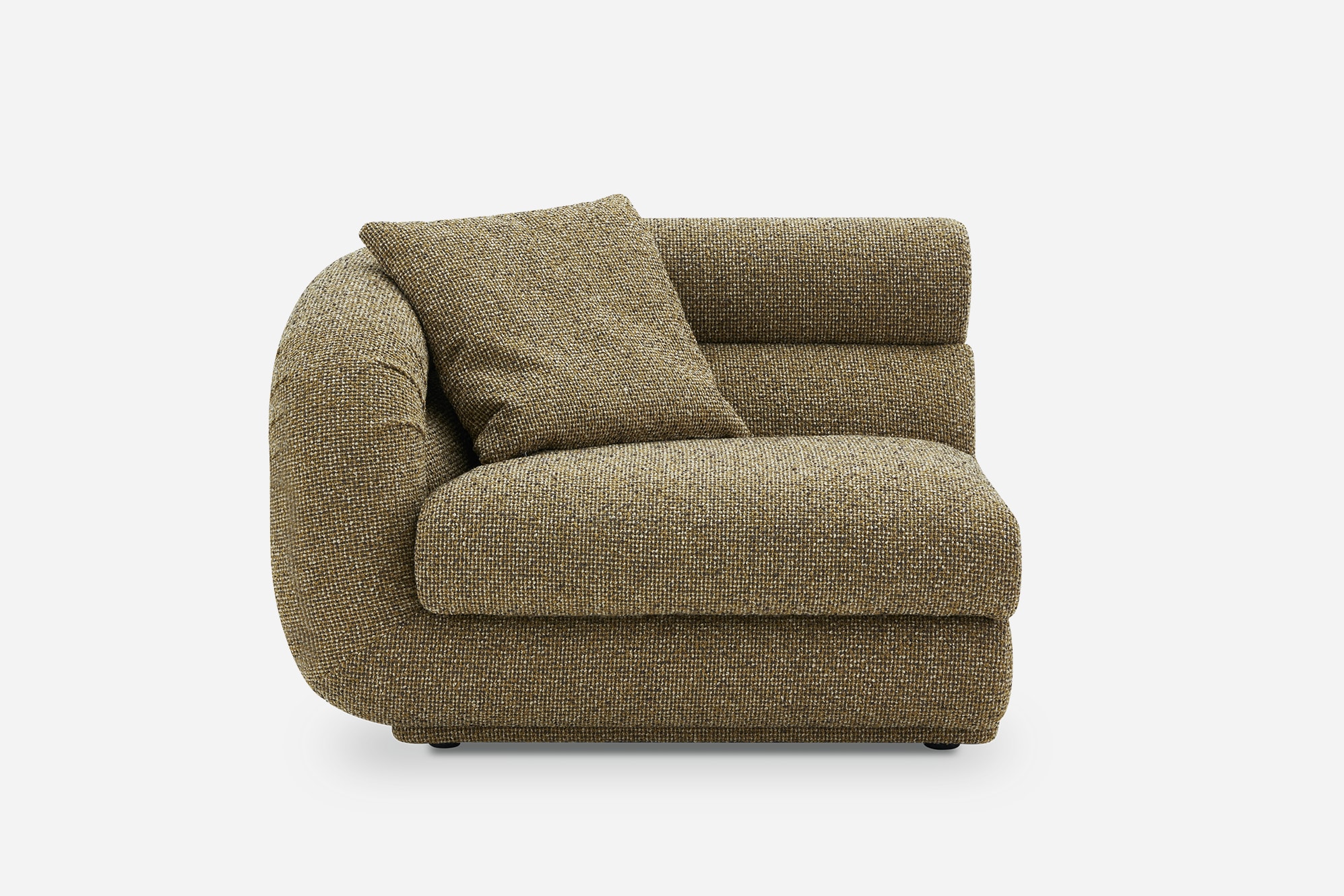 Solari Performance Fabric Left Arm Sofa 0
