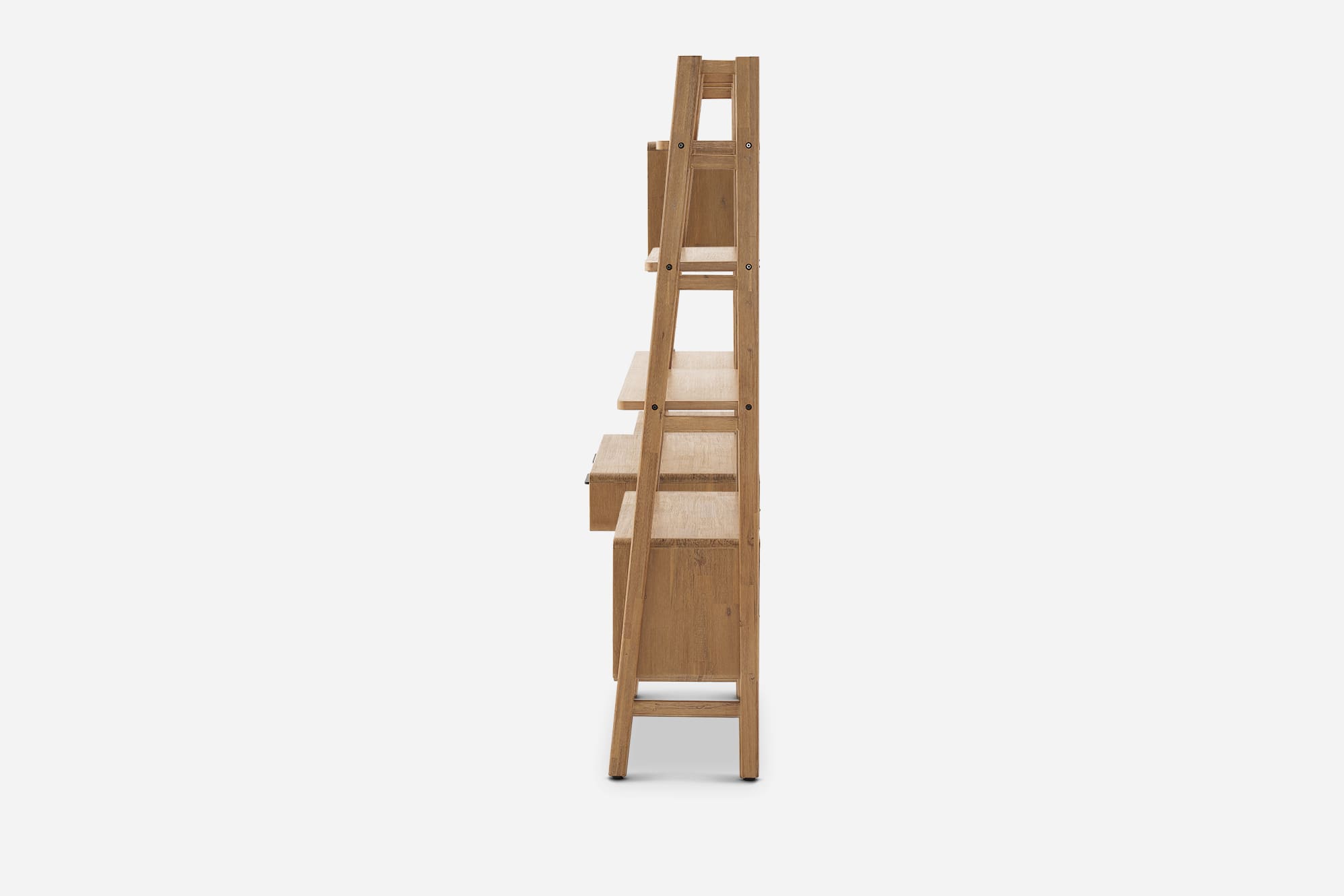Seb Wall Desk with Bookshelf Set 7