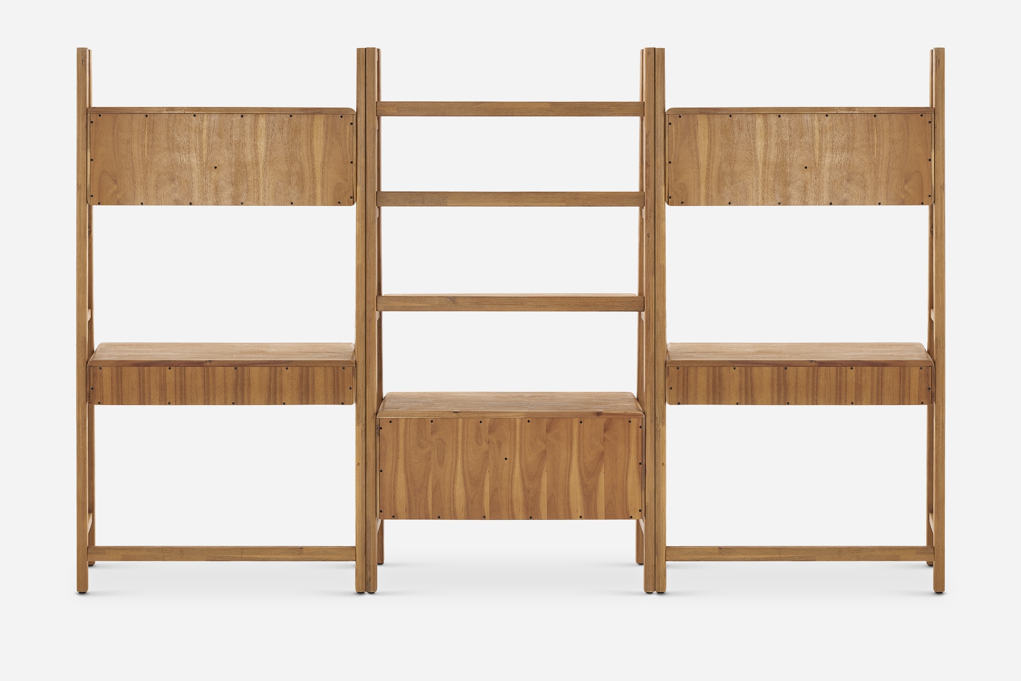 Seb Wall Desk with Bookshelf Set 8