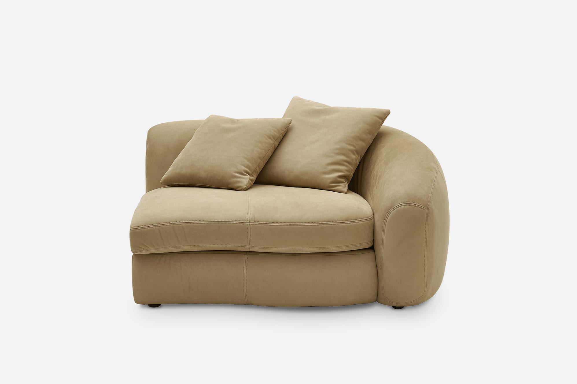 Fable Leather Right Arm Sofa 0