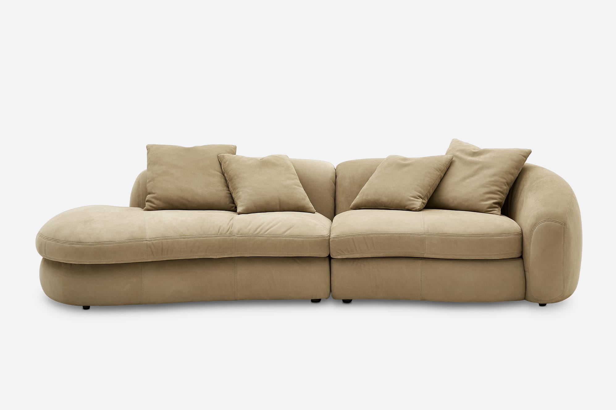 Fable Leather Side Chaise Sofa 1