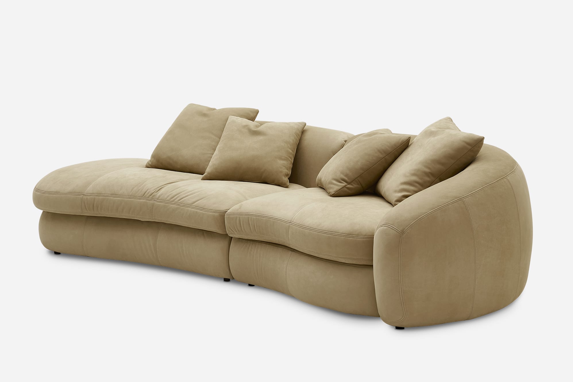 Fable Leather Side Chaise Sofa 8