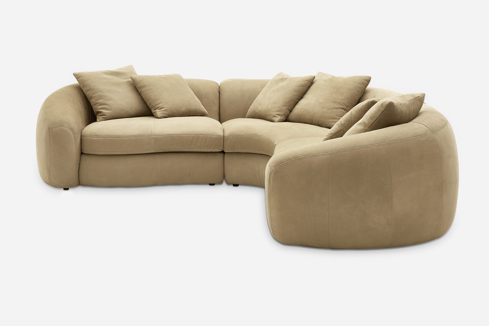 Fable Leather Sectional Sofa 8