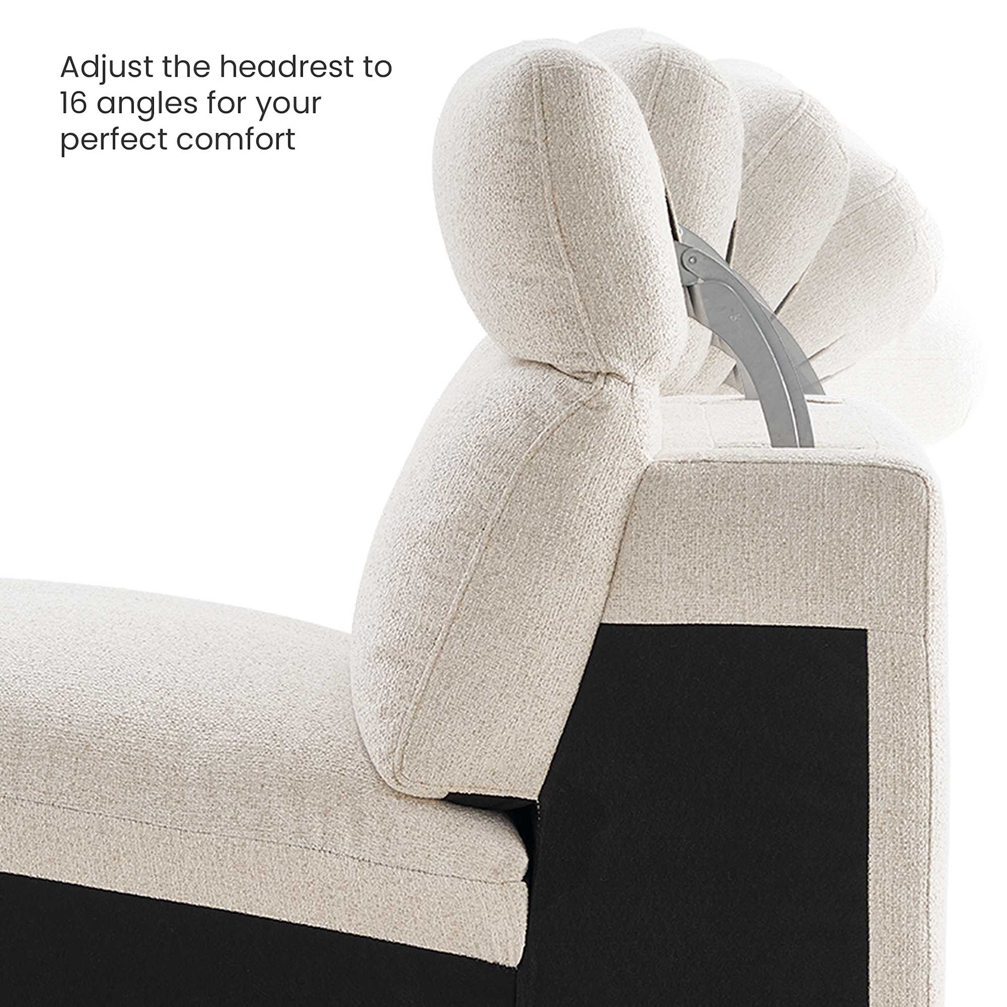 Jaron Performance Fabric Recliner L-Shaped Sectional Sofa 7