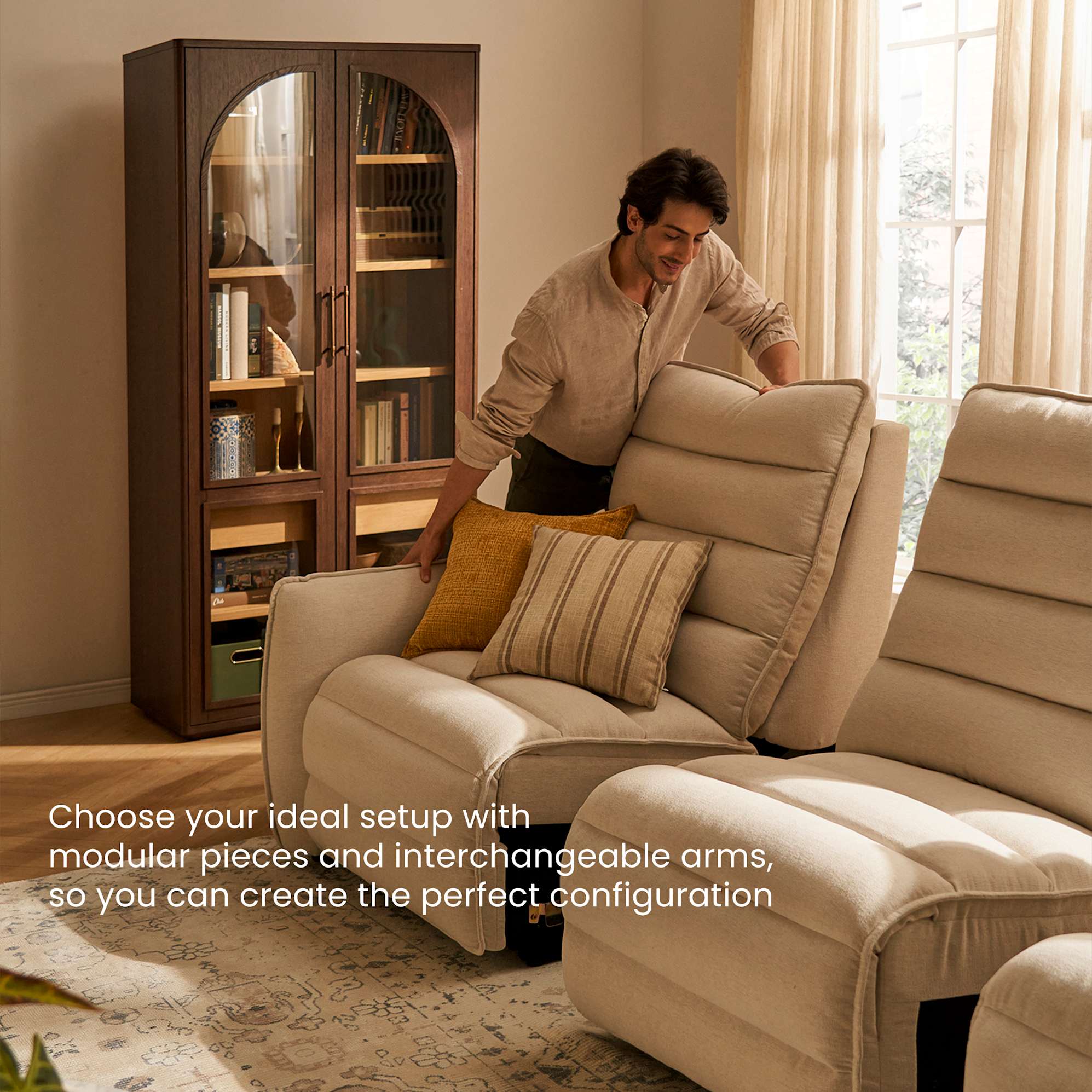 Reverie Performance Fabric Armrest 4