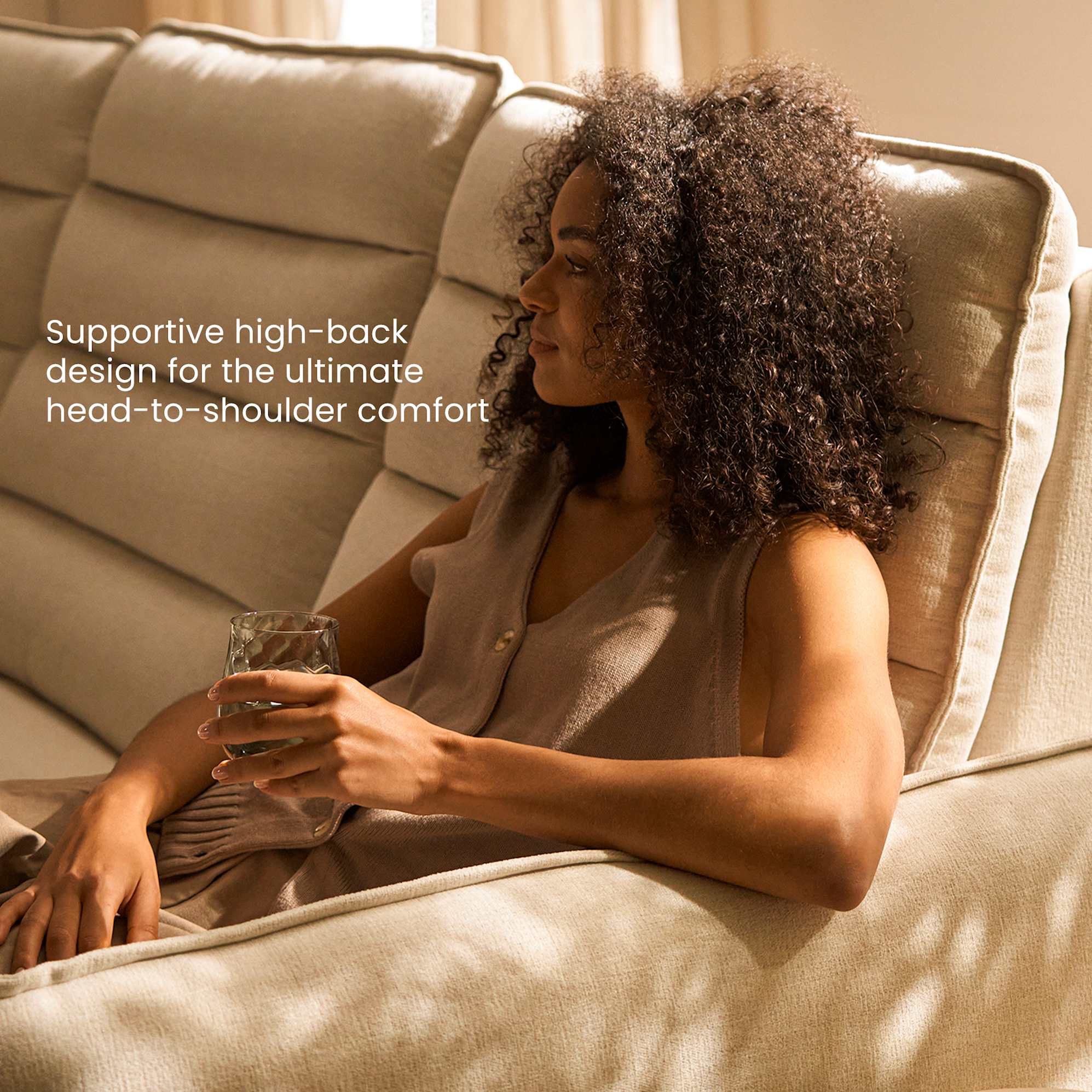 Reverie Performance Fabric Power Recliner 3 Seater Sofa 5