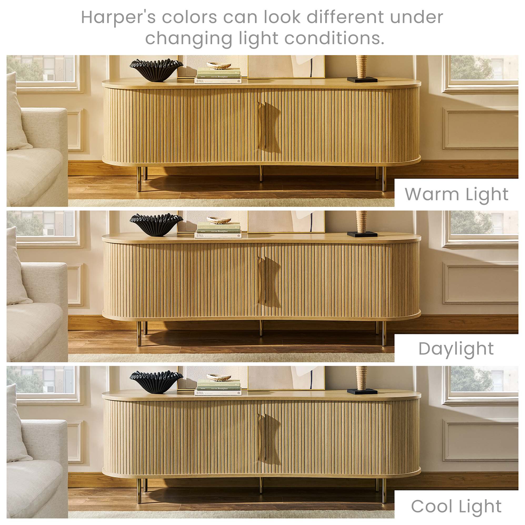 Harper Small Sideboard with Hutch 8