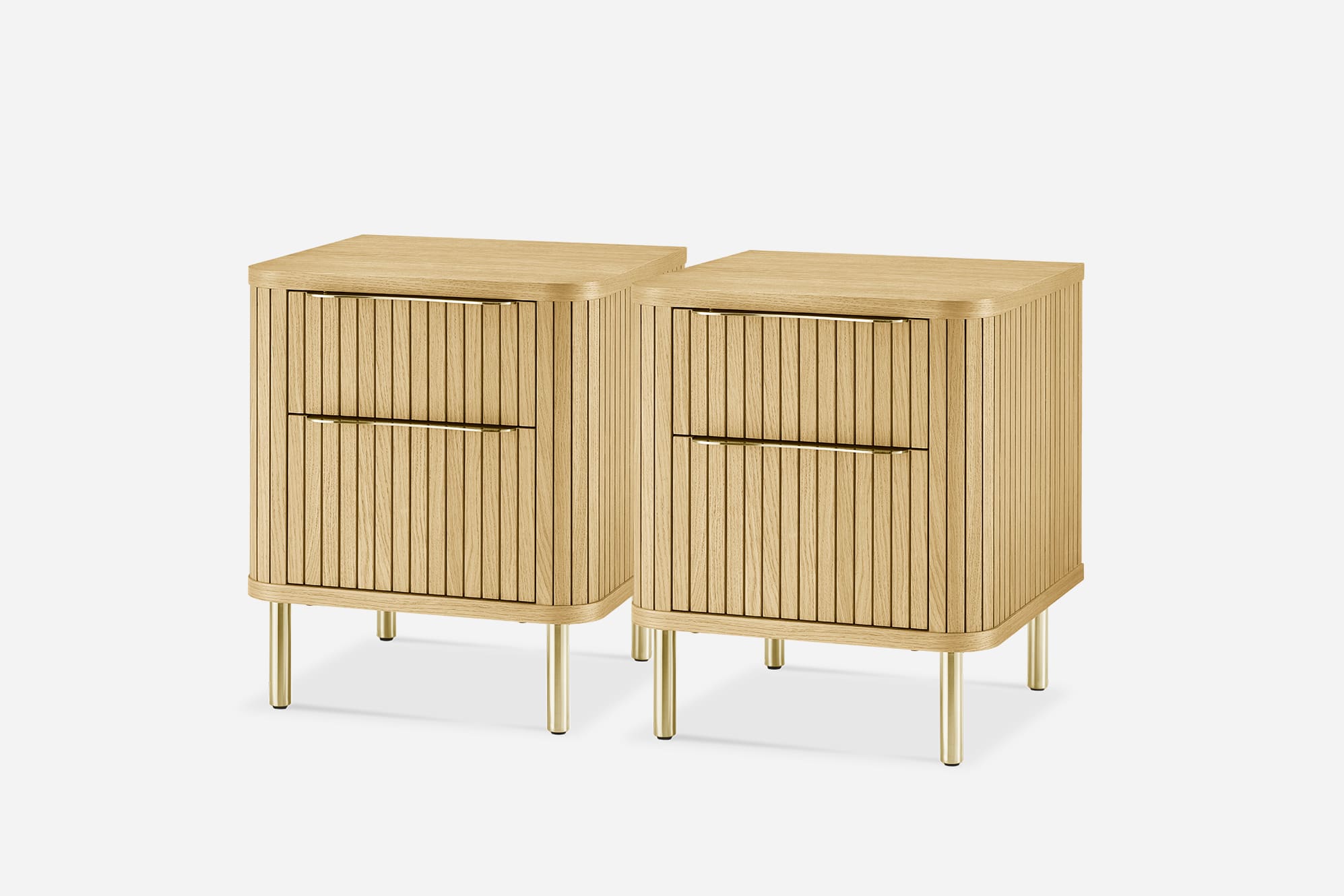 Harper 2-Drawer Bedside Table 1