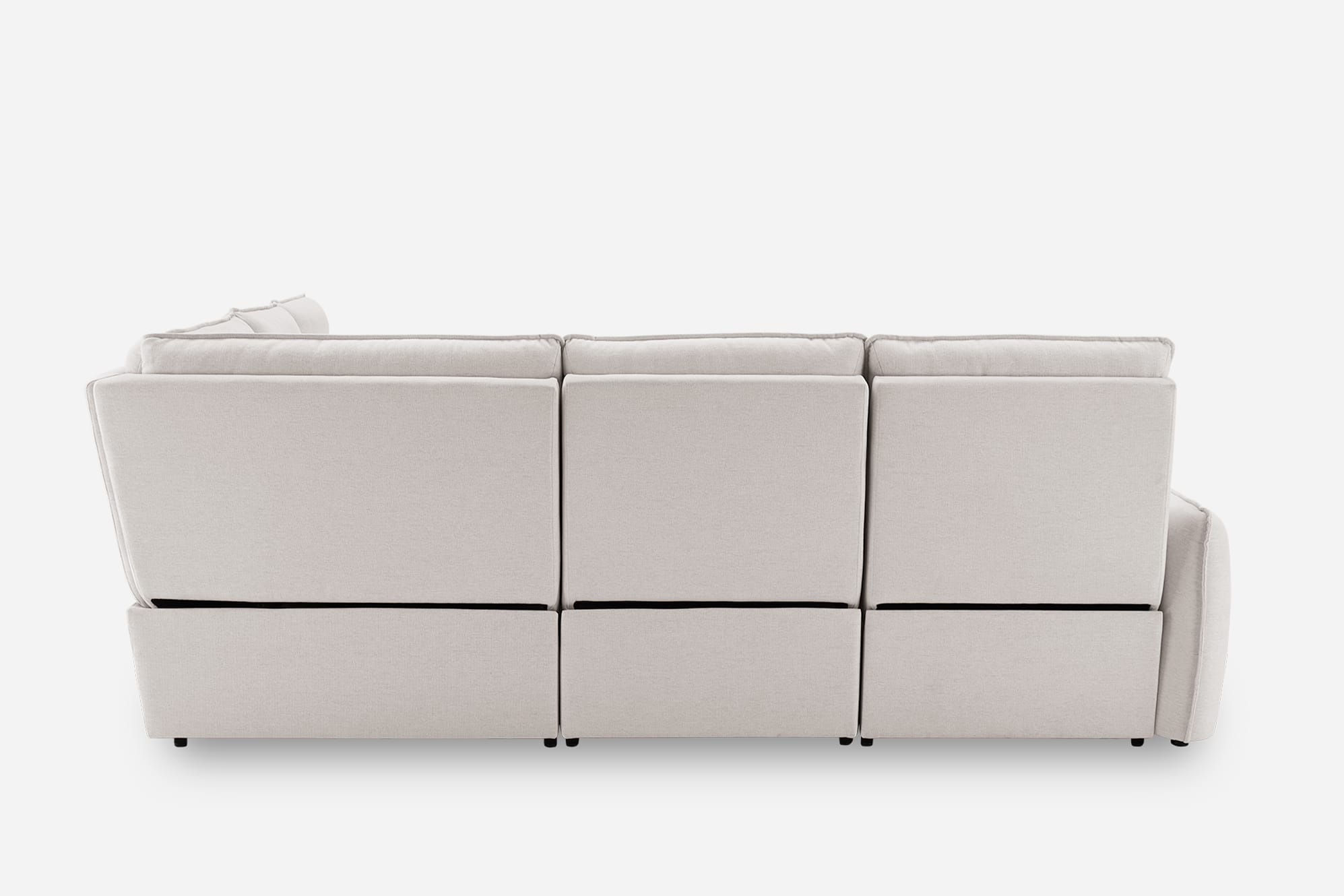 Reverie Performance Fabric Power Recliner L-Shape Sofa 12