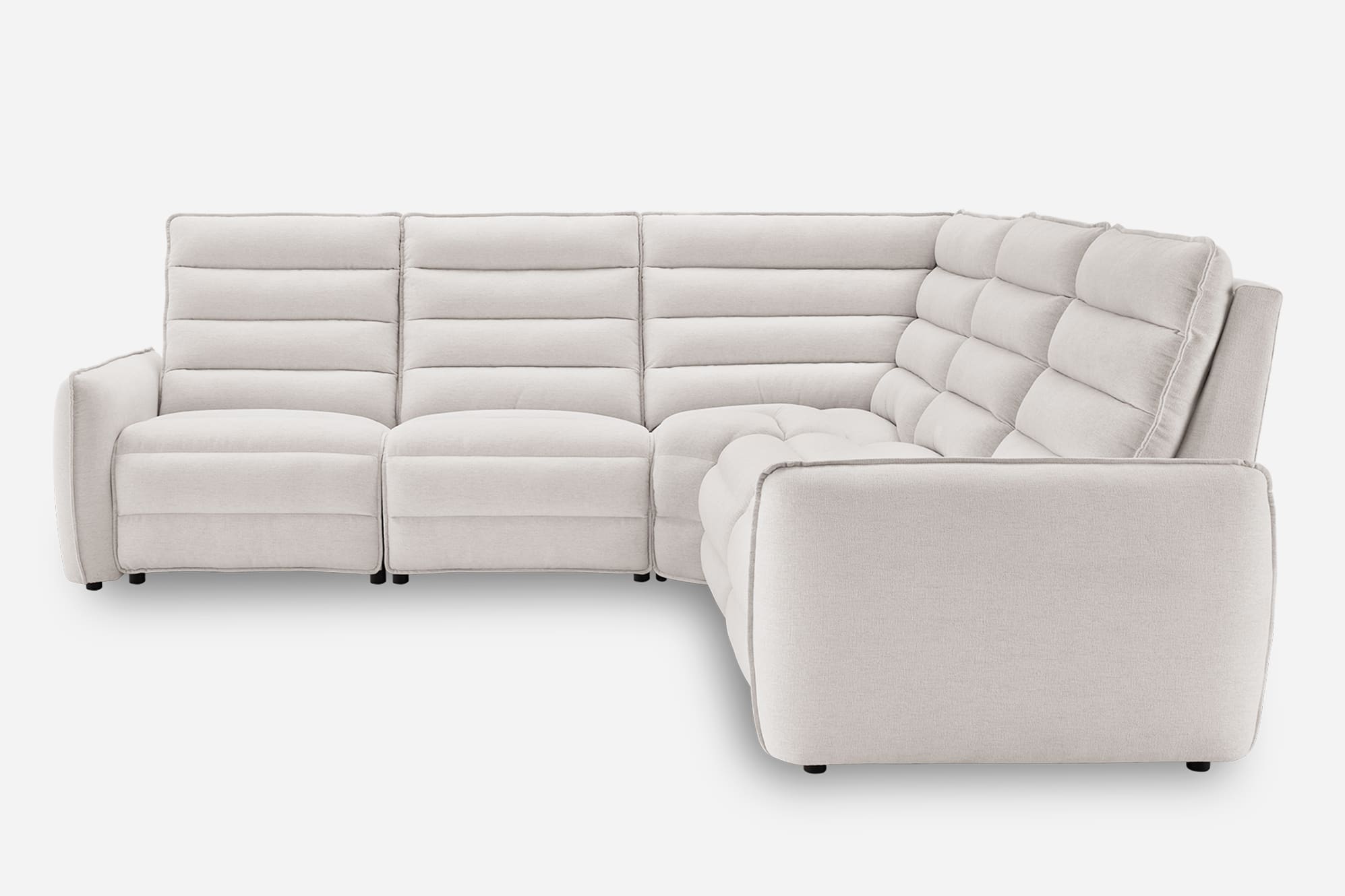 Reverie Performance Fabric Power Recliner L-Shape Sofa 11