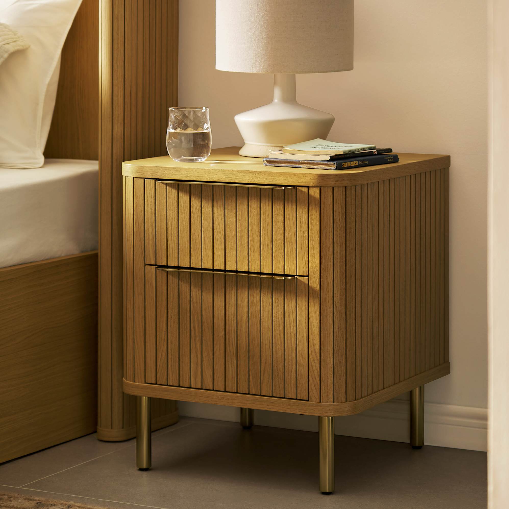 Harper 2-Drawer Bedside Table 0