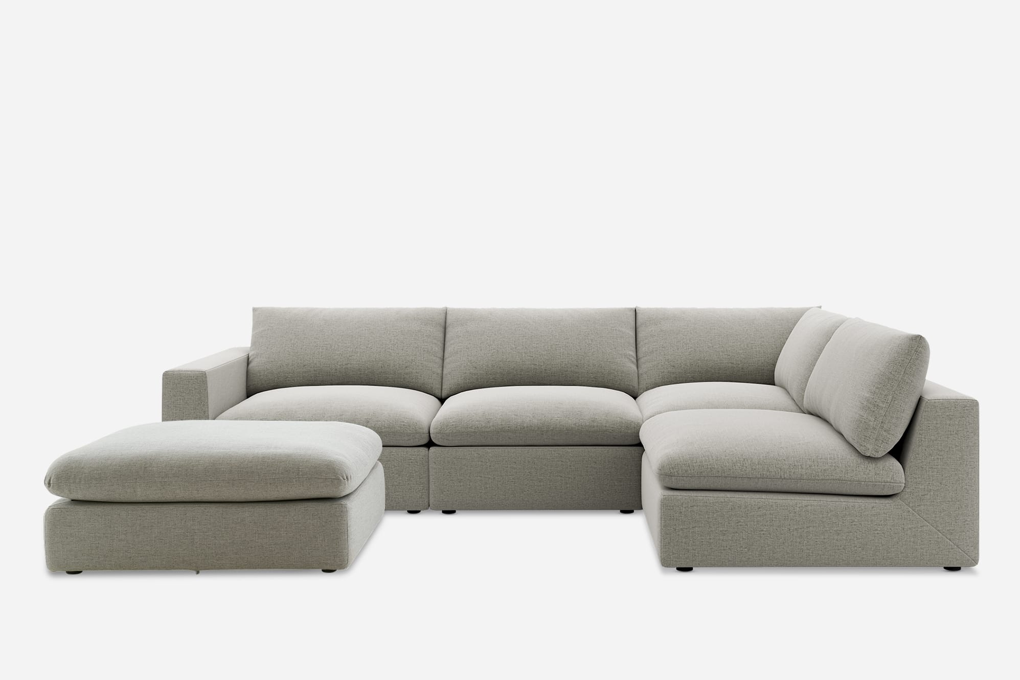 Dawson Chaise Sofa with Footstool 2