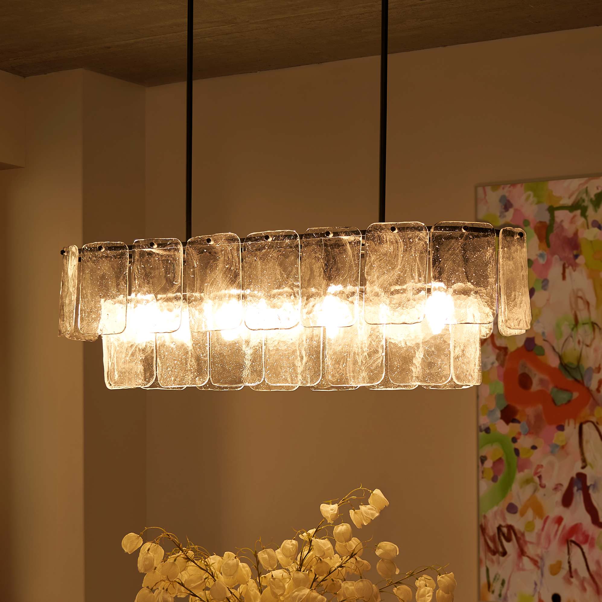 Celestine Rectangle Chandelier 0