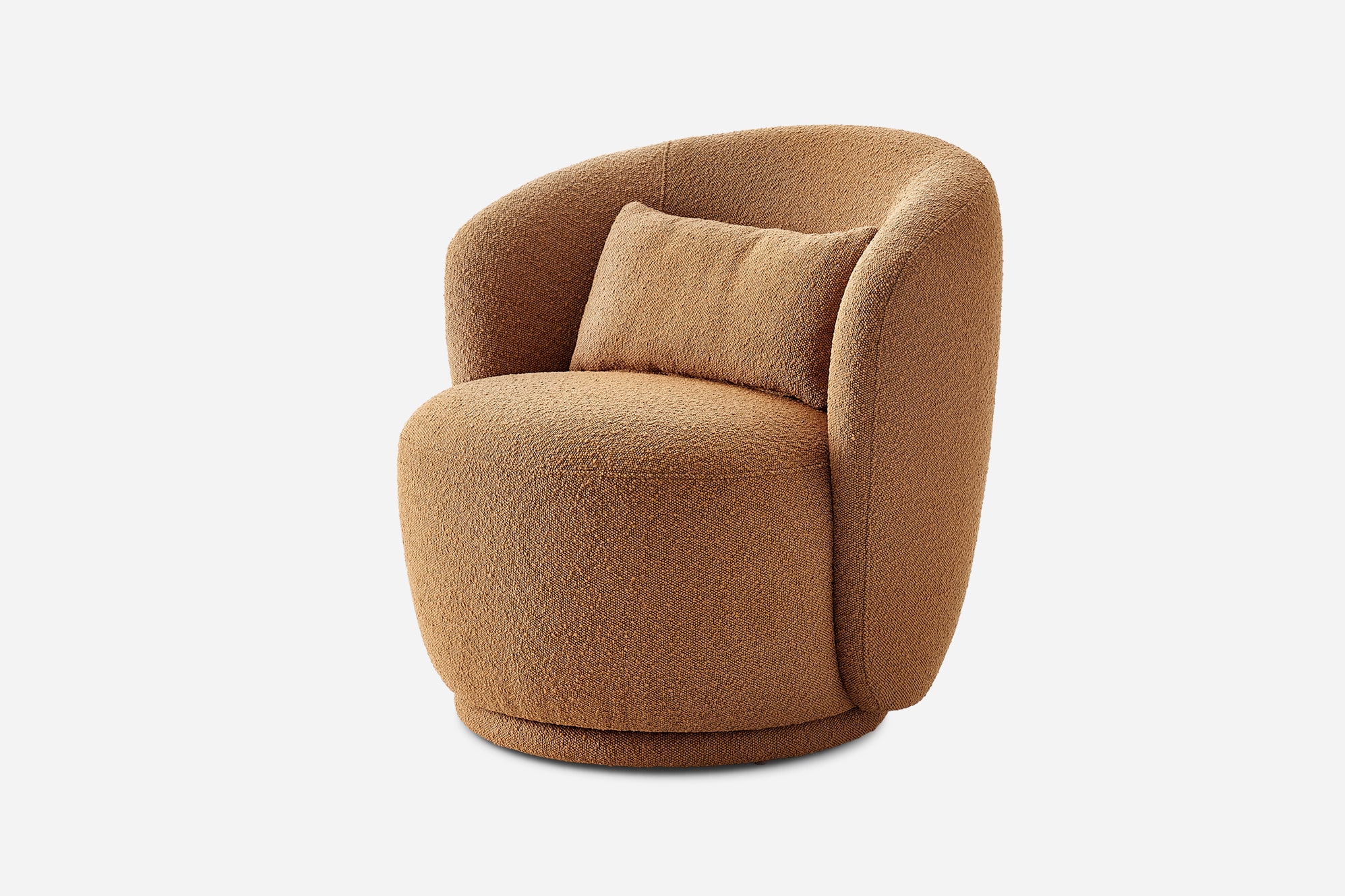 Avery Performance Bouclé Swivel Armchair 1