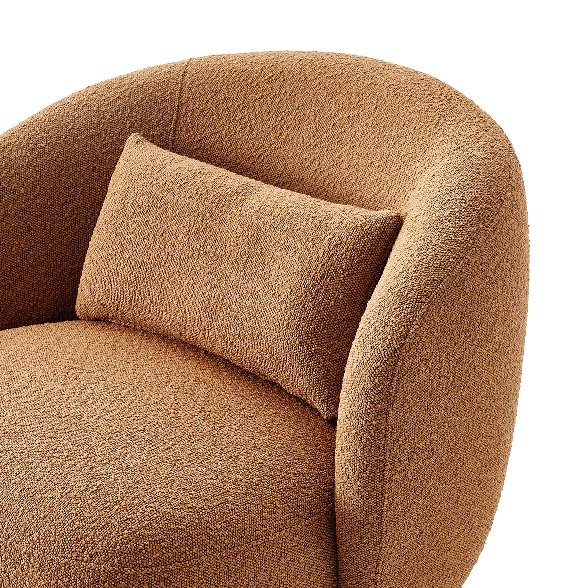 Avery Performance Bouclé Swivel Armchair 2
