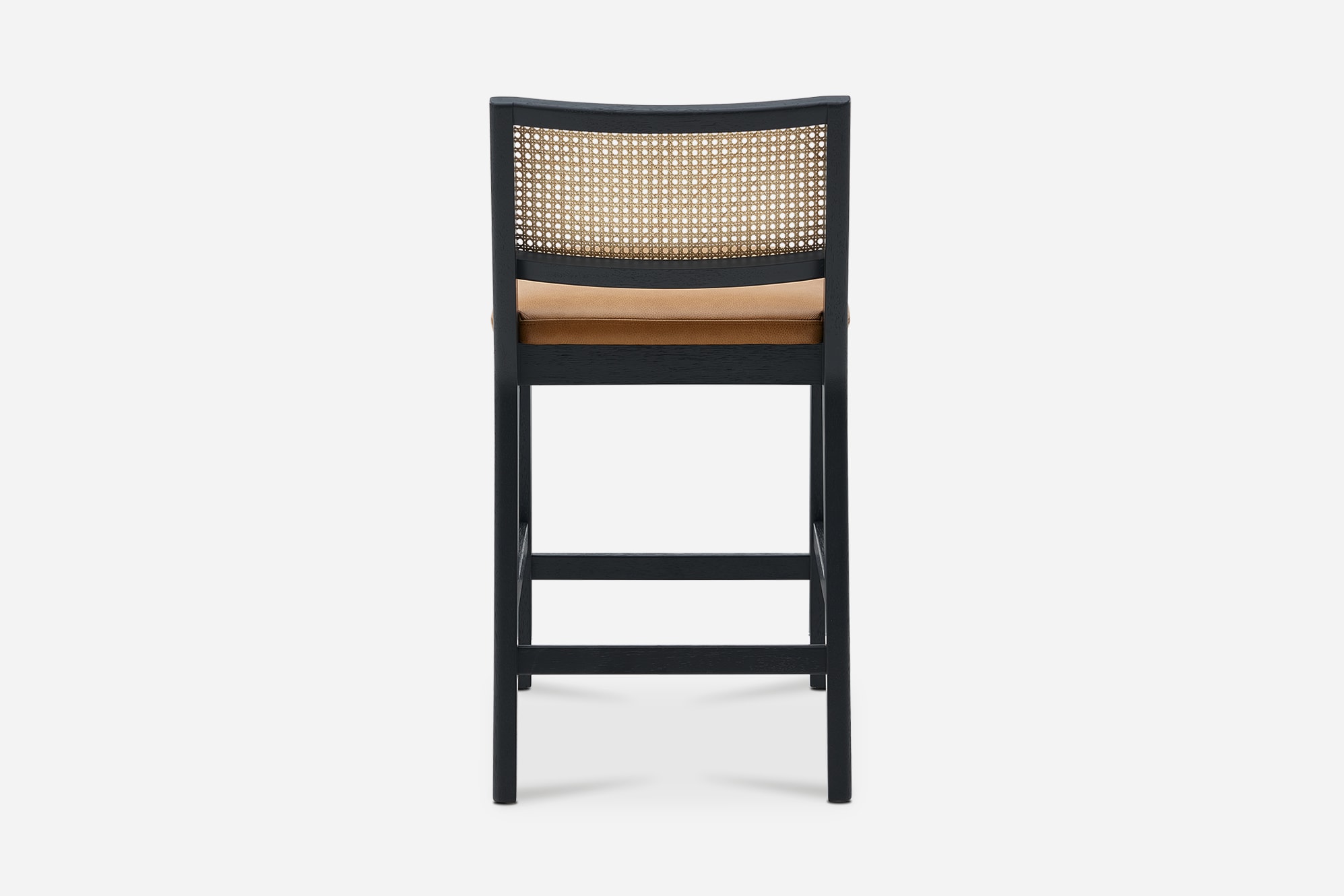 Sloane Cane and Leather Counter Stool 6