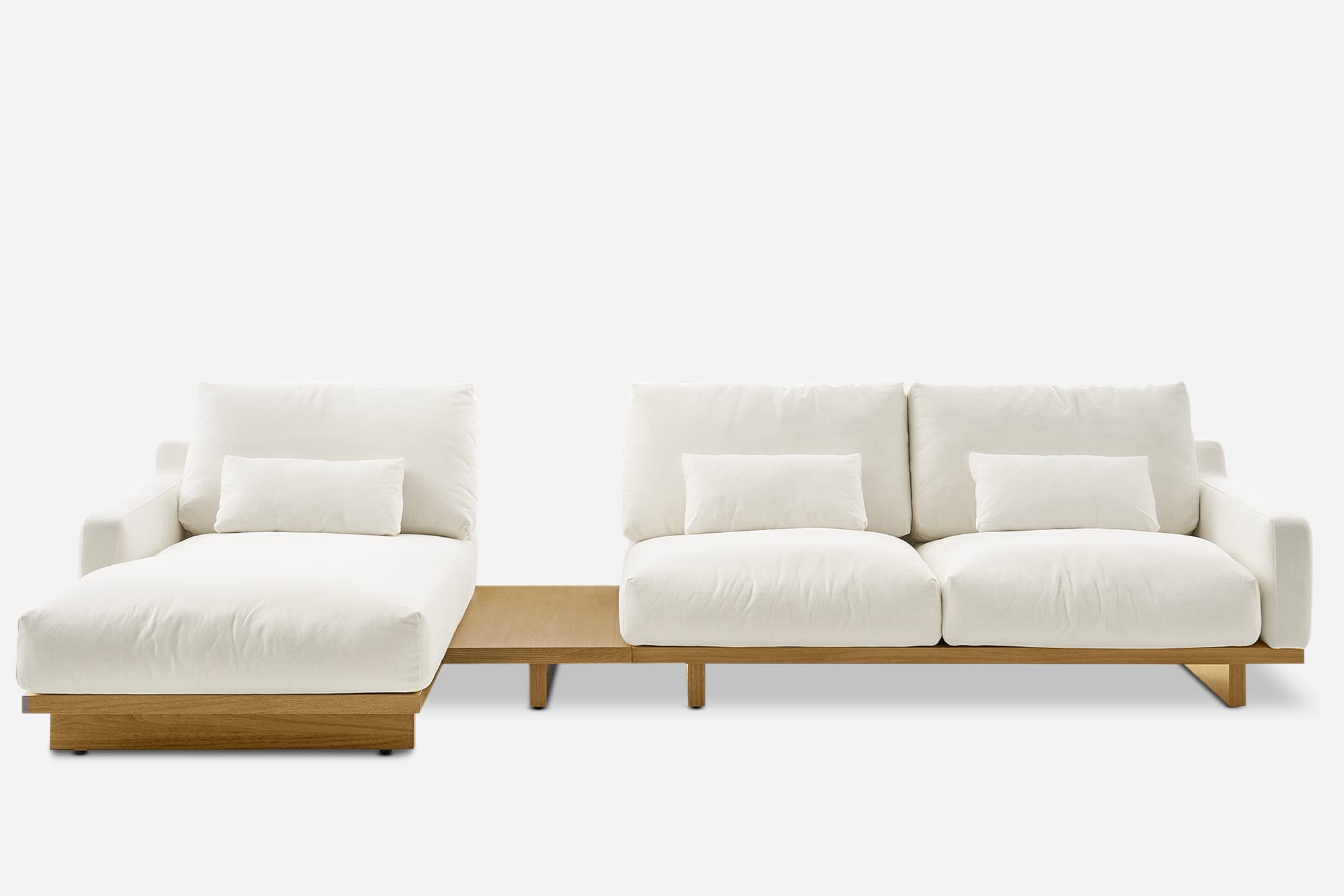 Mori Performance Fabric Chaise Sectional Sofa 2