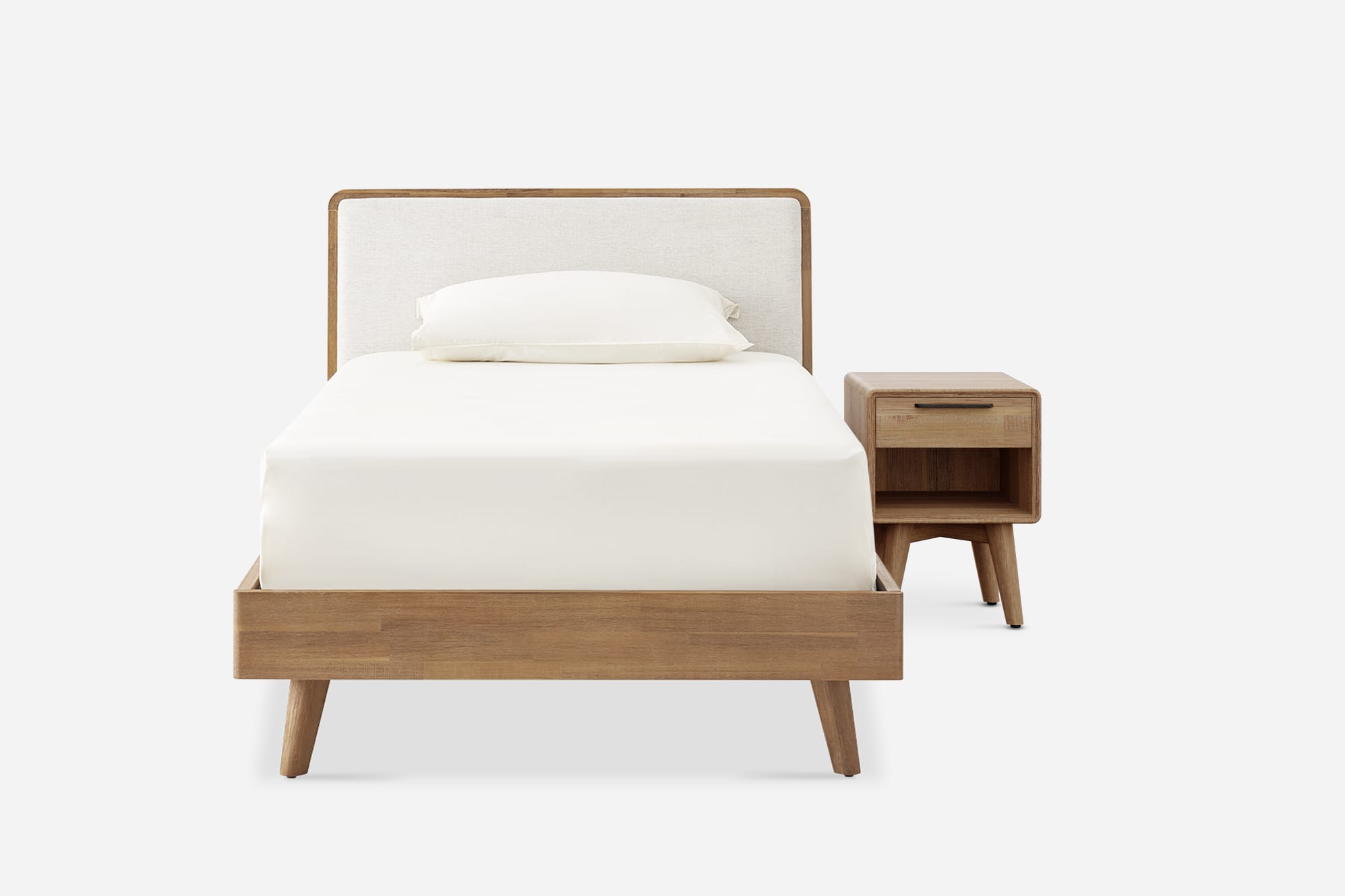 Seb Bed with Bedside Table Set 1