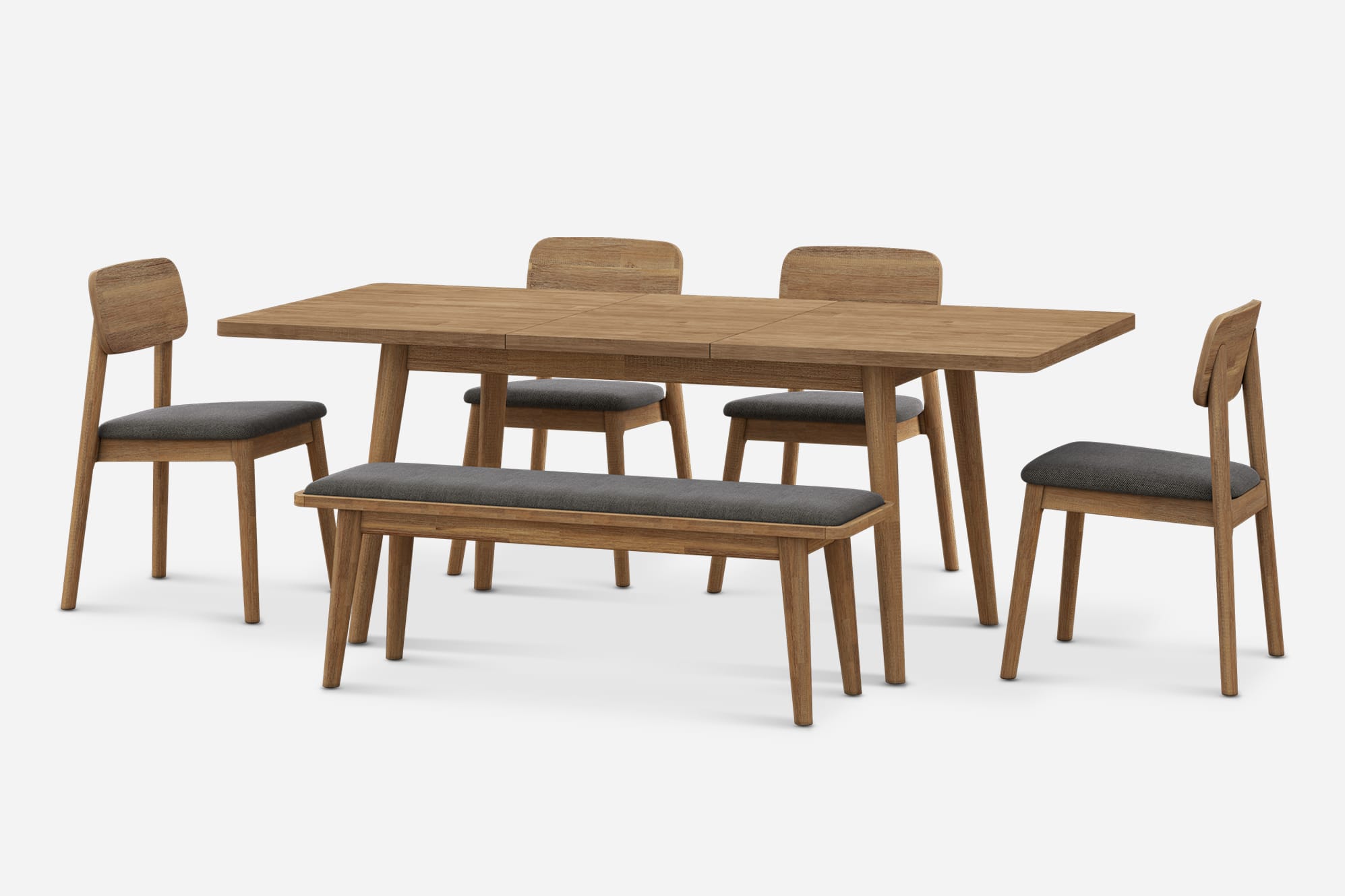 Seb Extendable Dining Set for 4-6 2