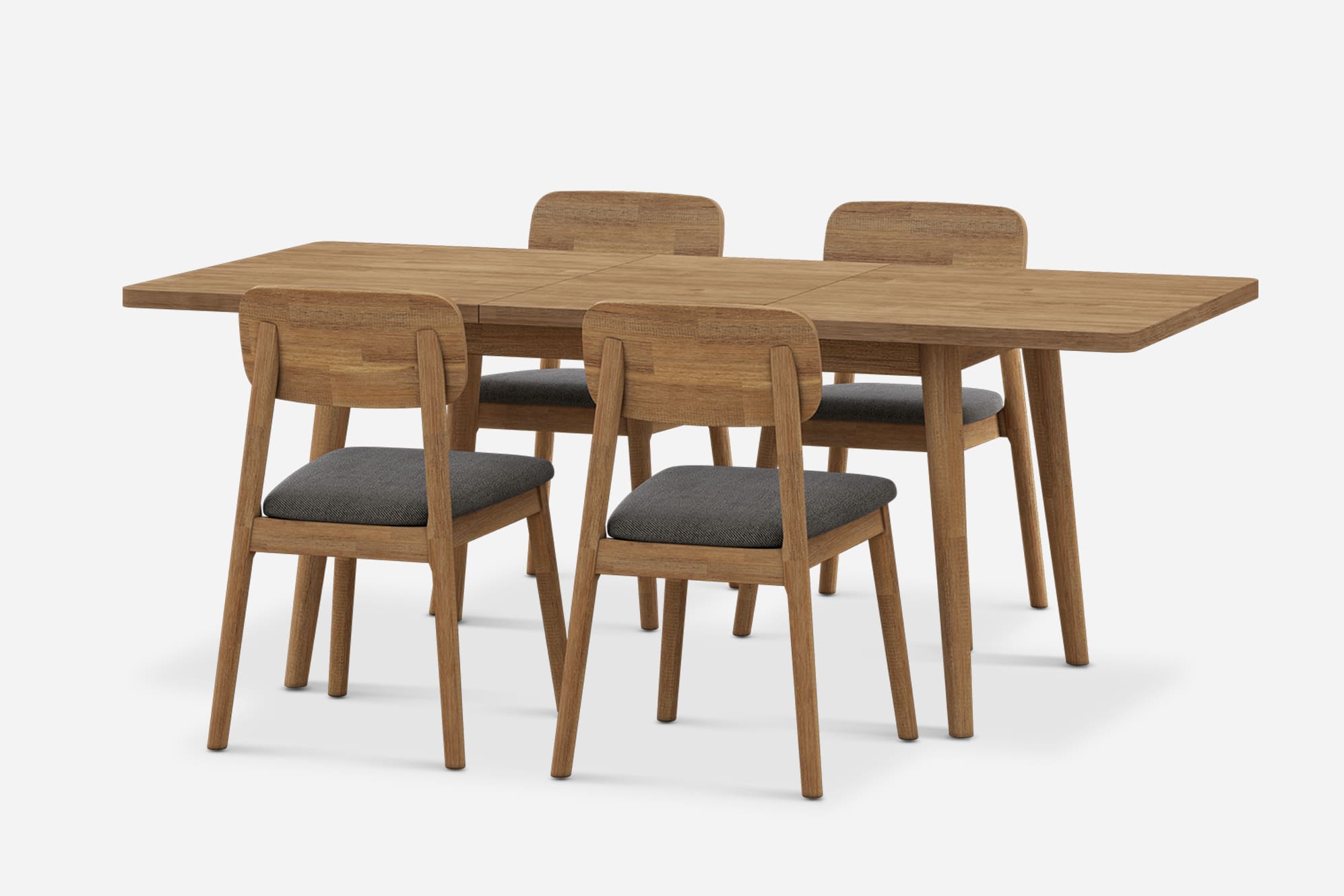 Seb Extendable Dining Set for 4-6 2