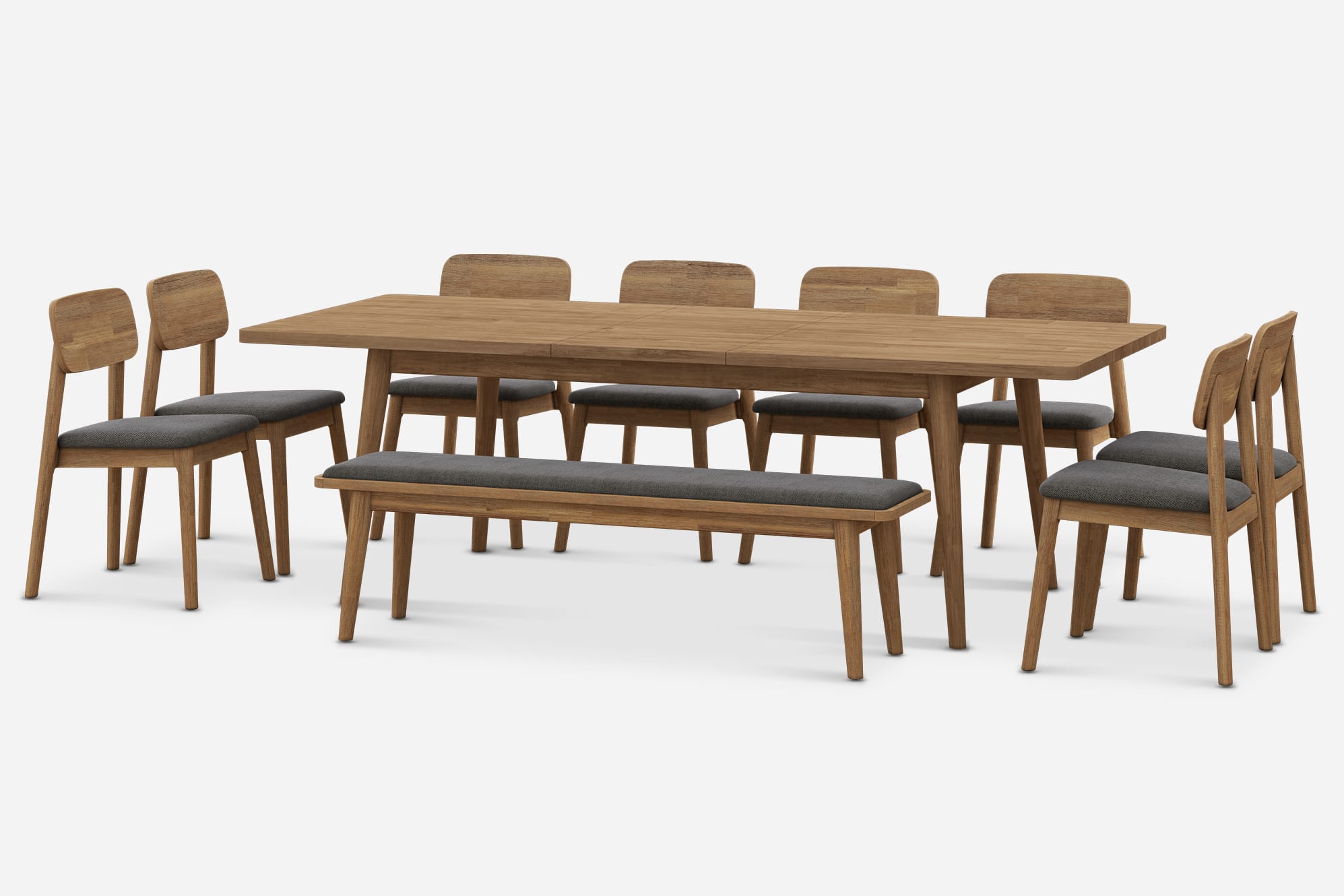 Seb Extendable Dining Set for 6-8 2