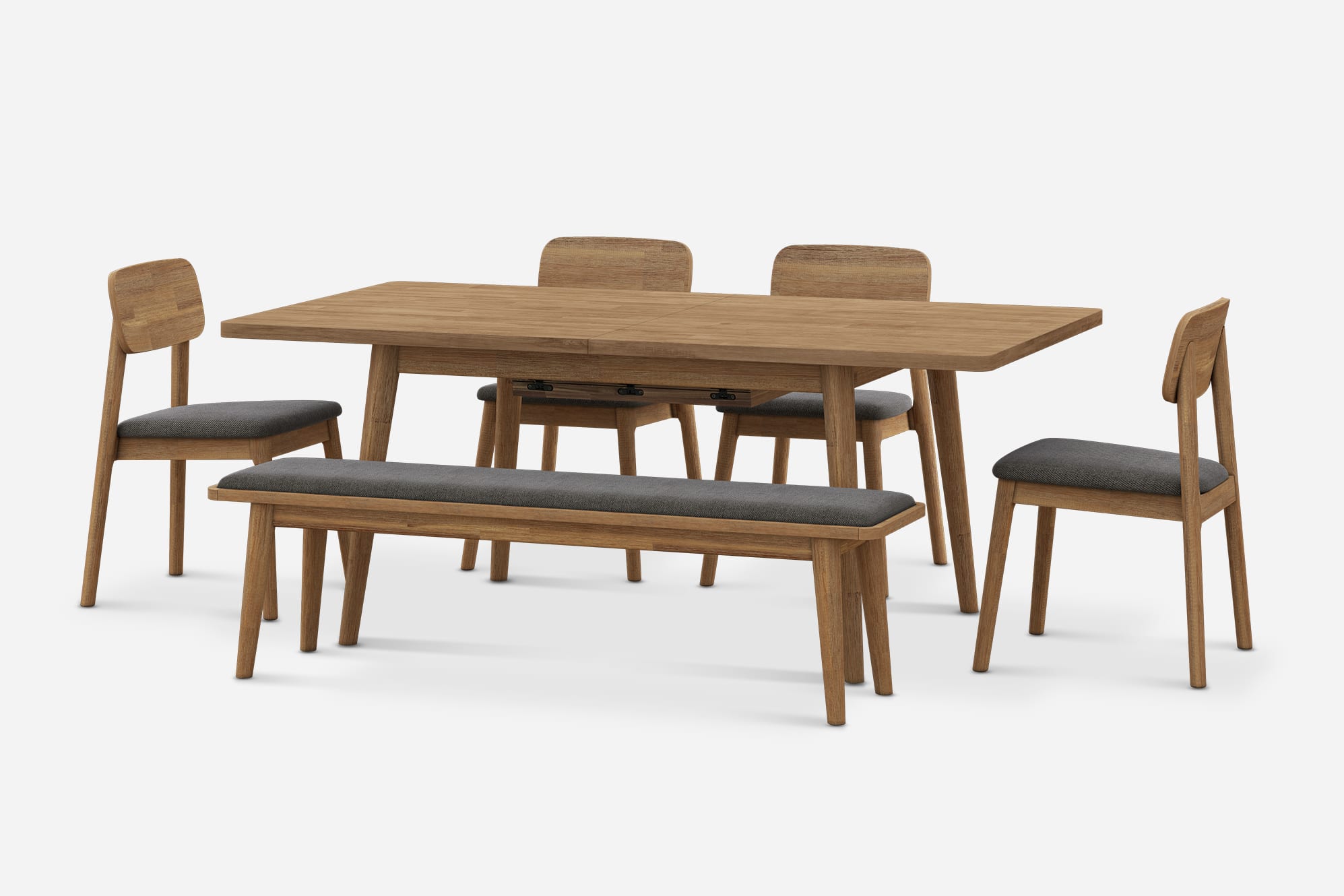 Seb Extendable Dining Set for 6-8 2