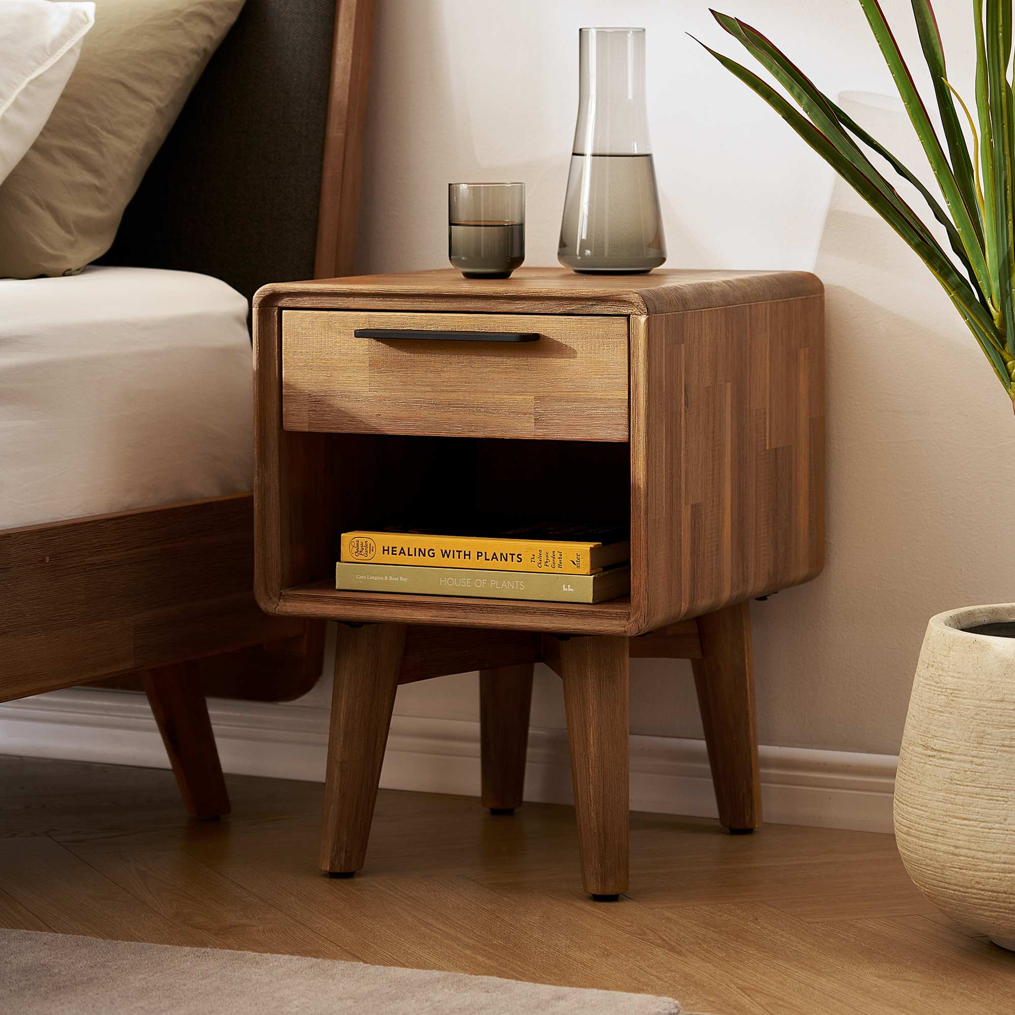 Seb Bed with Bedside Table Set 2