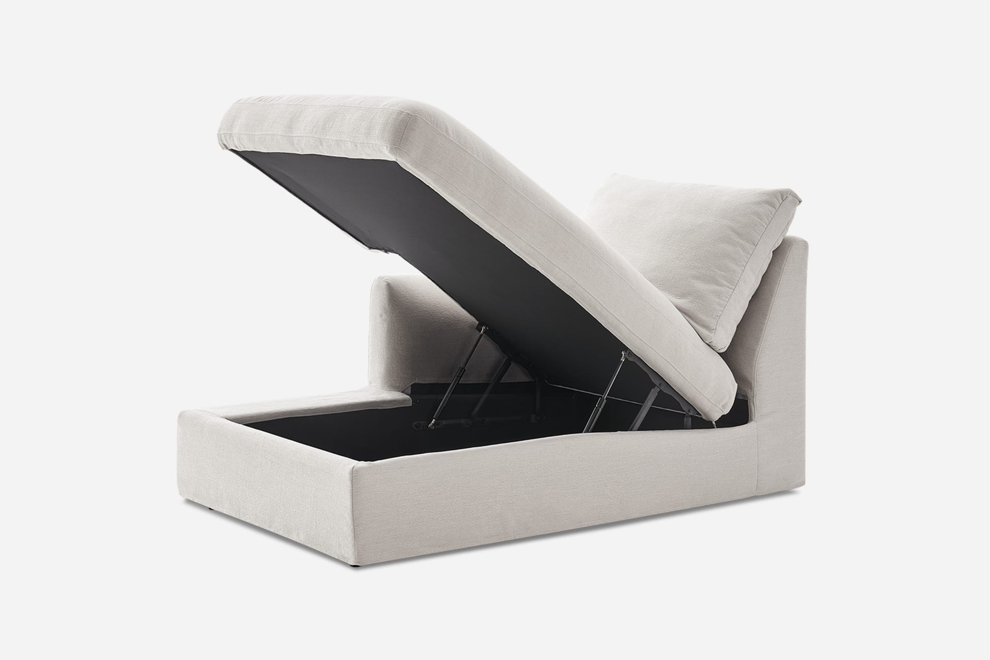 Agnes Slipcover Storage Left Chaise 1