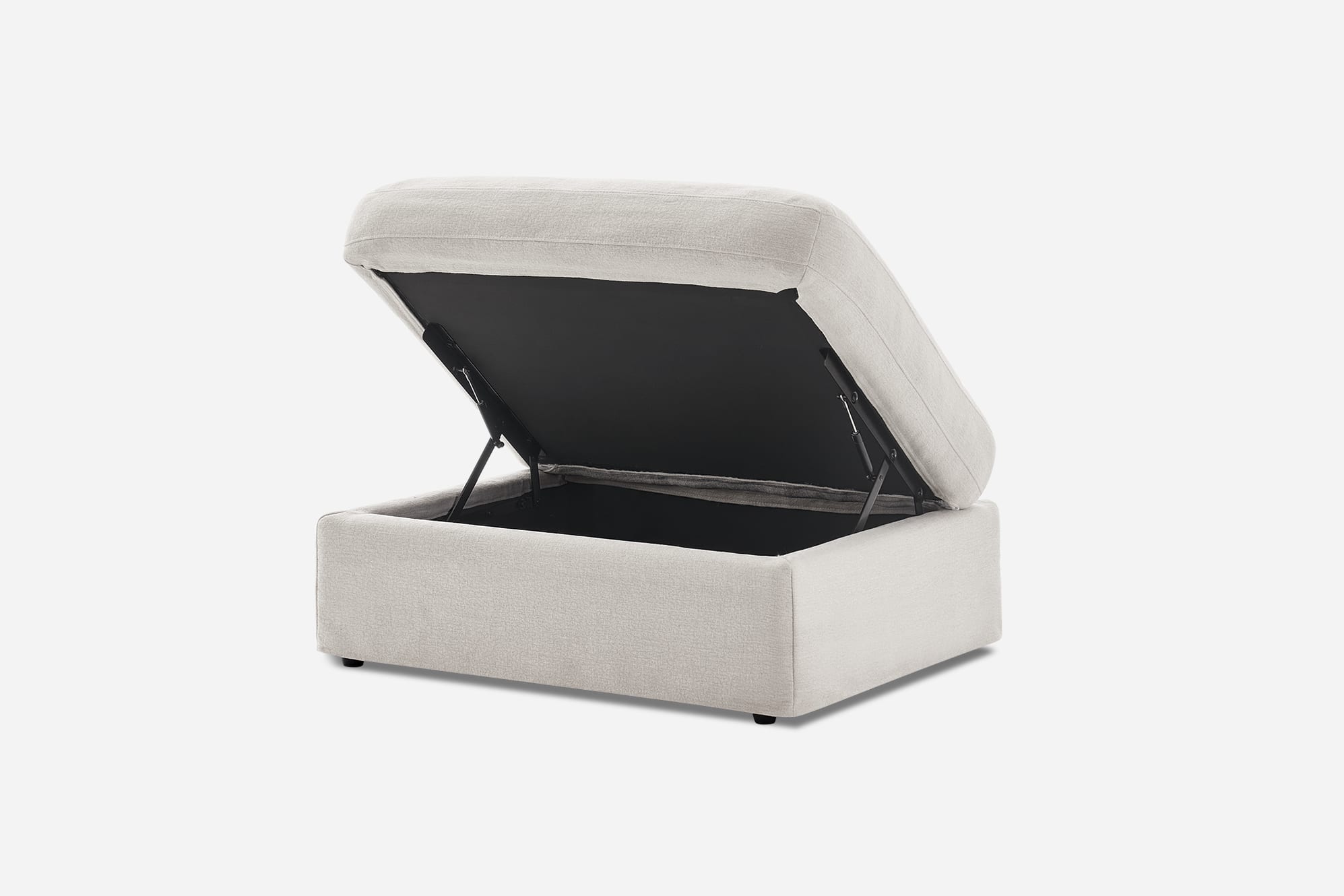 Agnes Slipcover Storage Ottoman 3