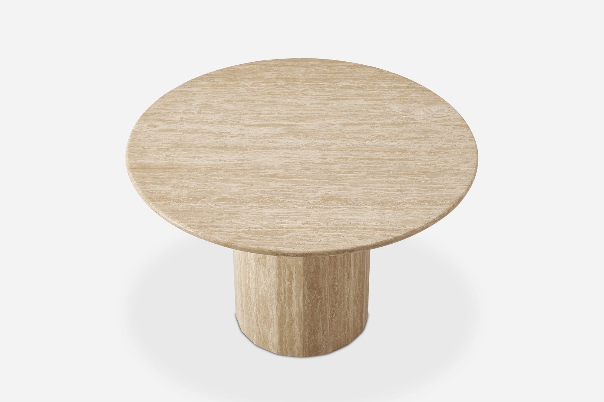 Belmont Travertine Round Dining Table 4