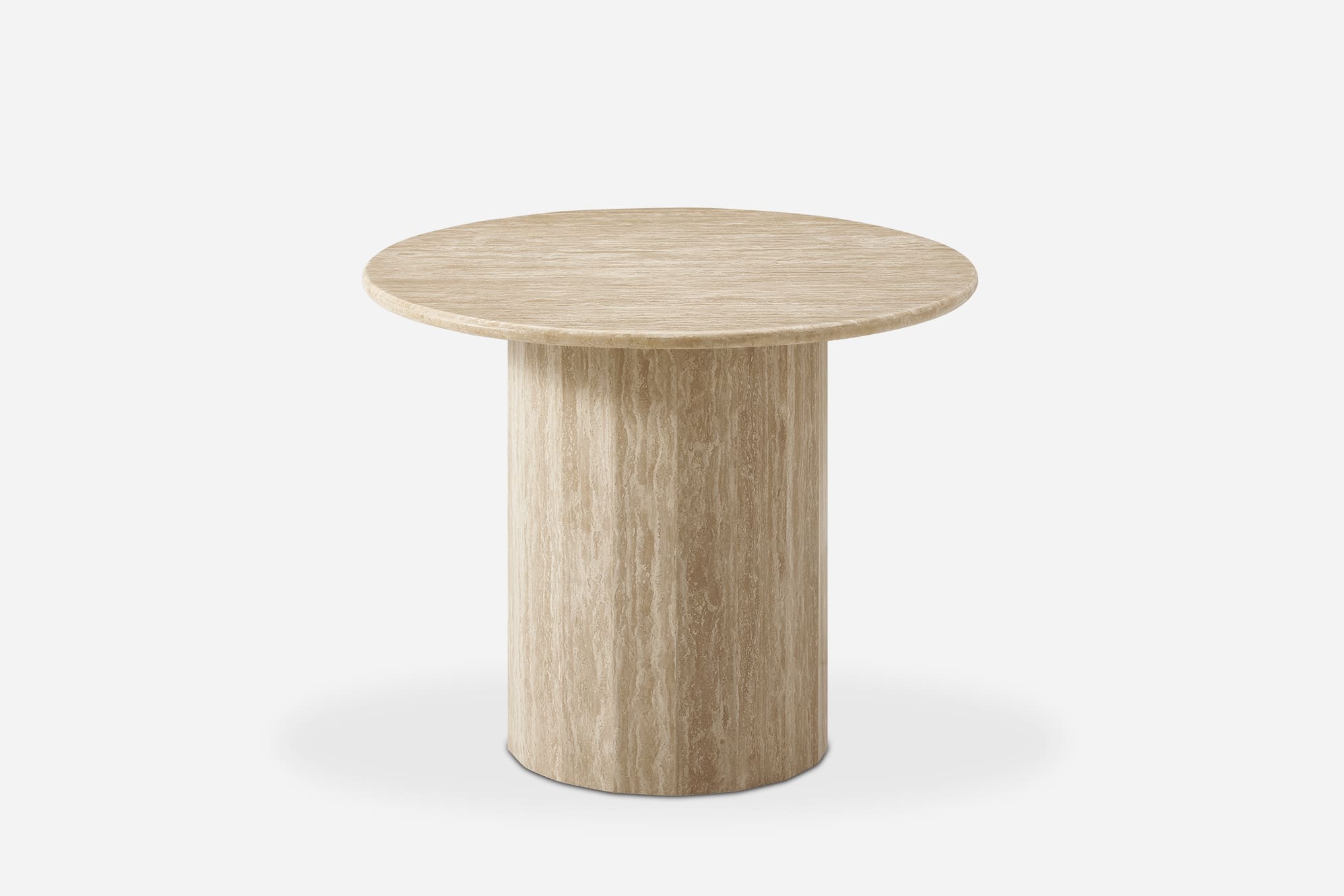 Belmont Travertine Round Dining Table 1