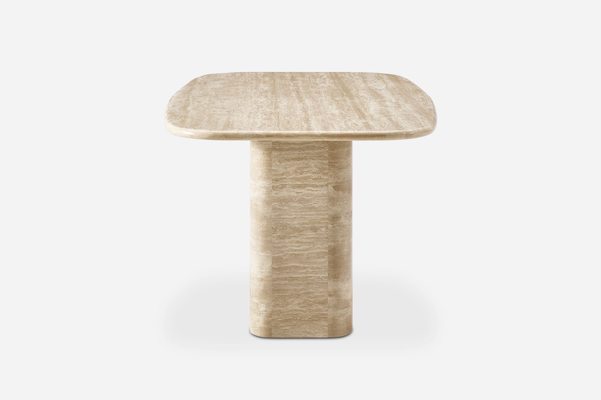 Belmont Travertine Rectangular Dining Table 7