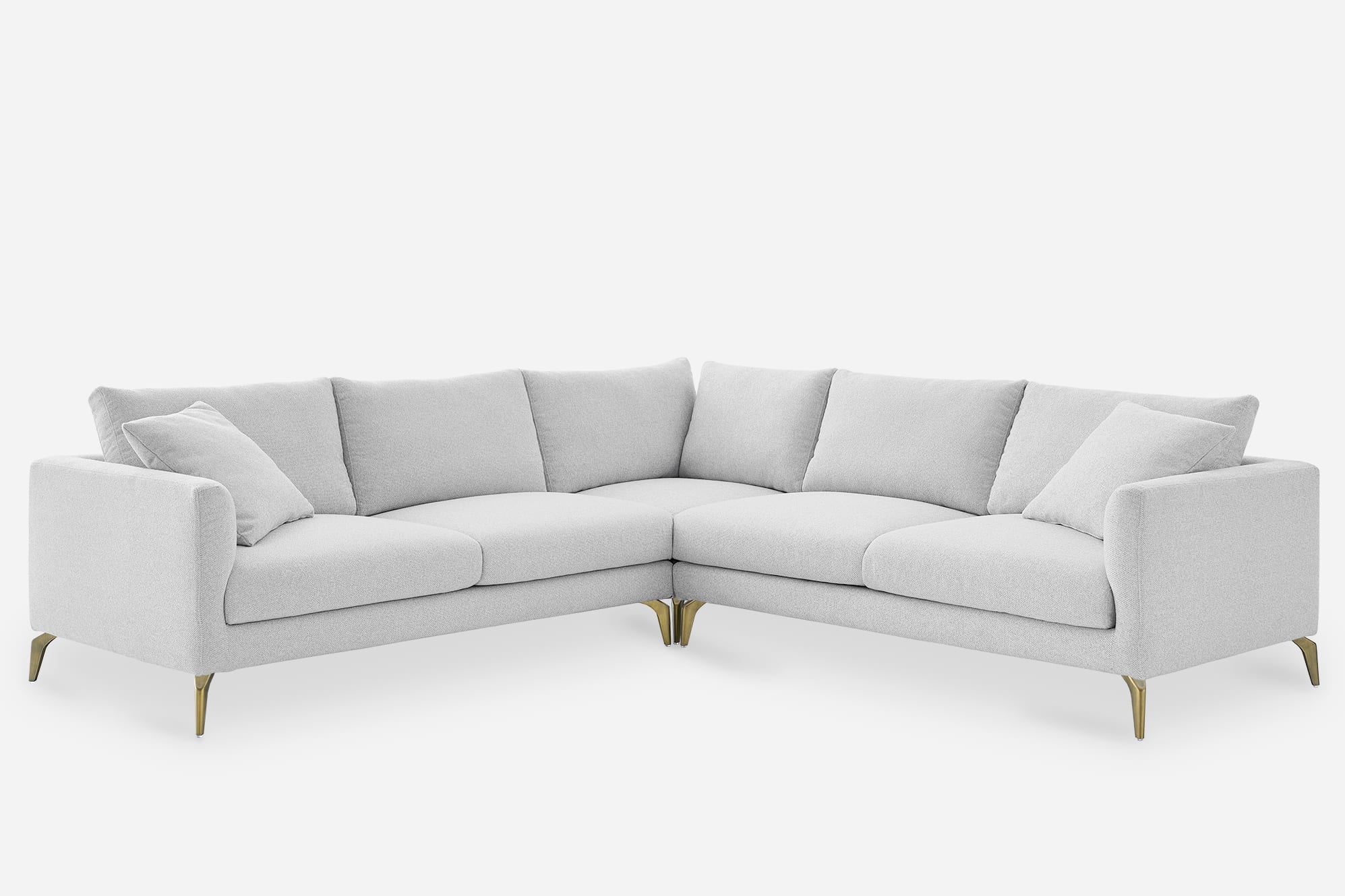Lena Performance Fabric L-Shape Sectional Sofa 0