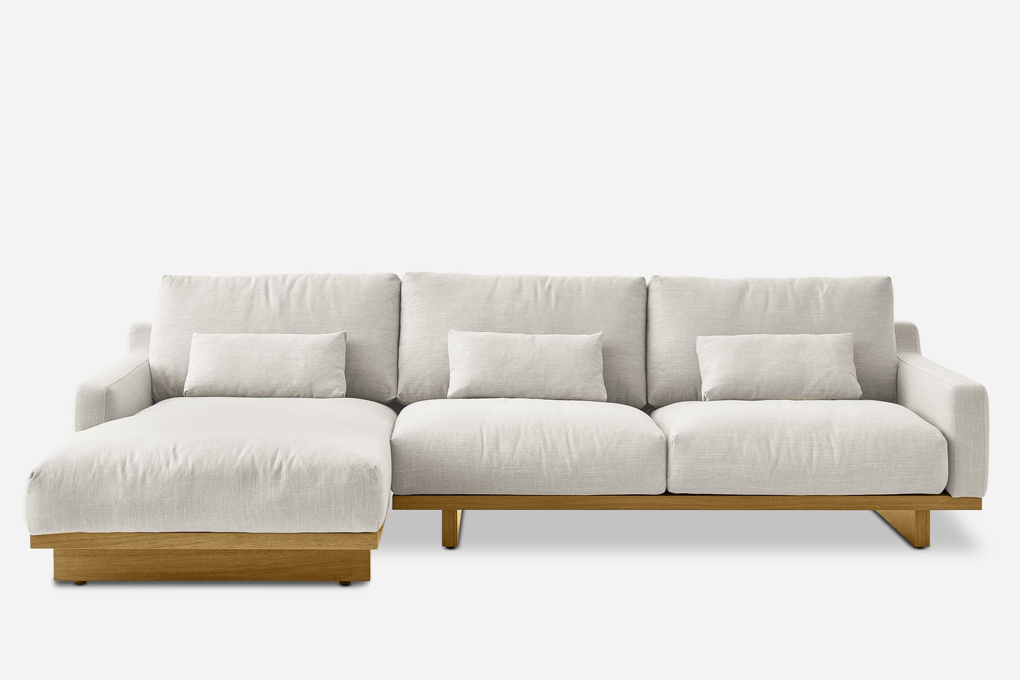 Mori Performance Fabric Chaise Sectional Sofa 2