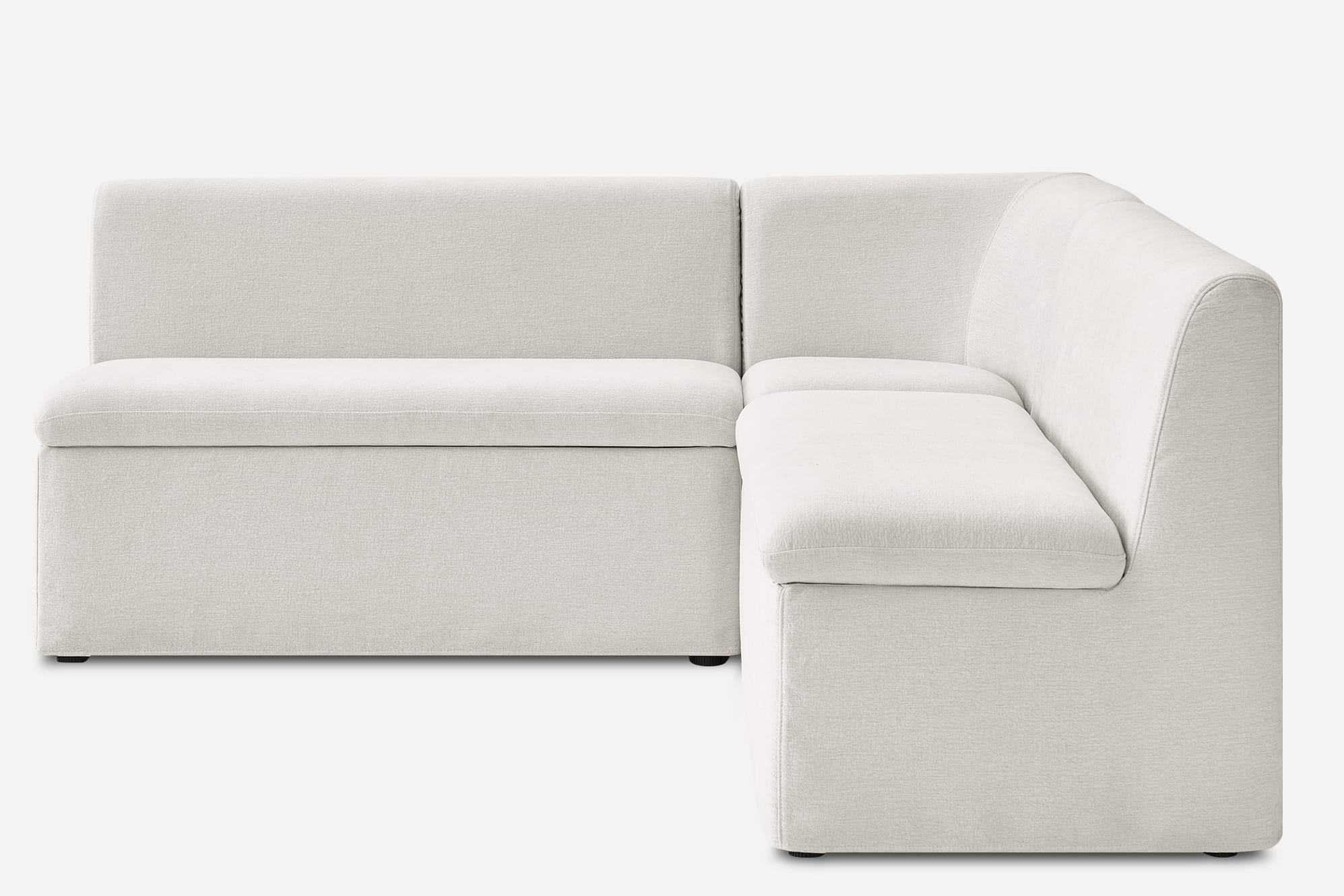 Callie Slipcover Extended L-Shaped Storage Banquette 4