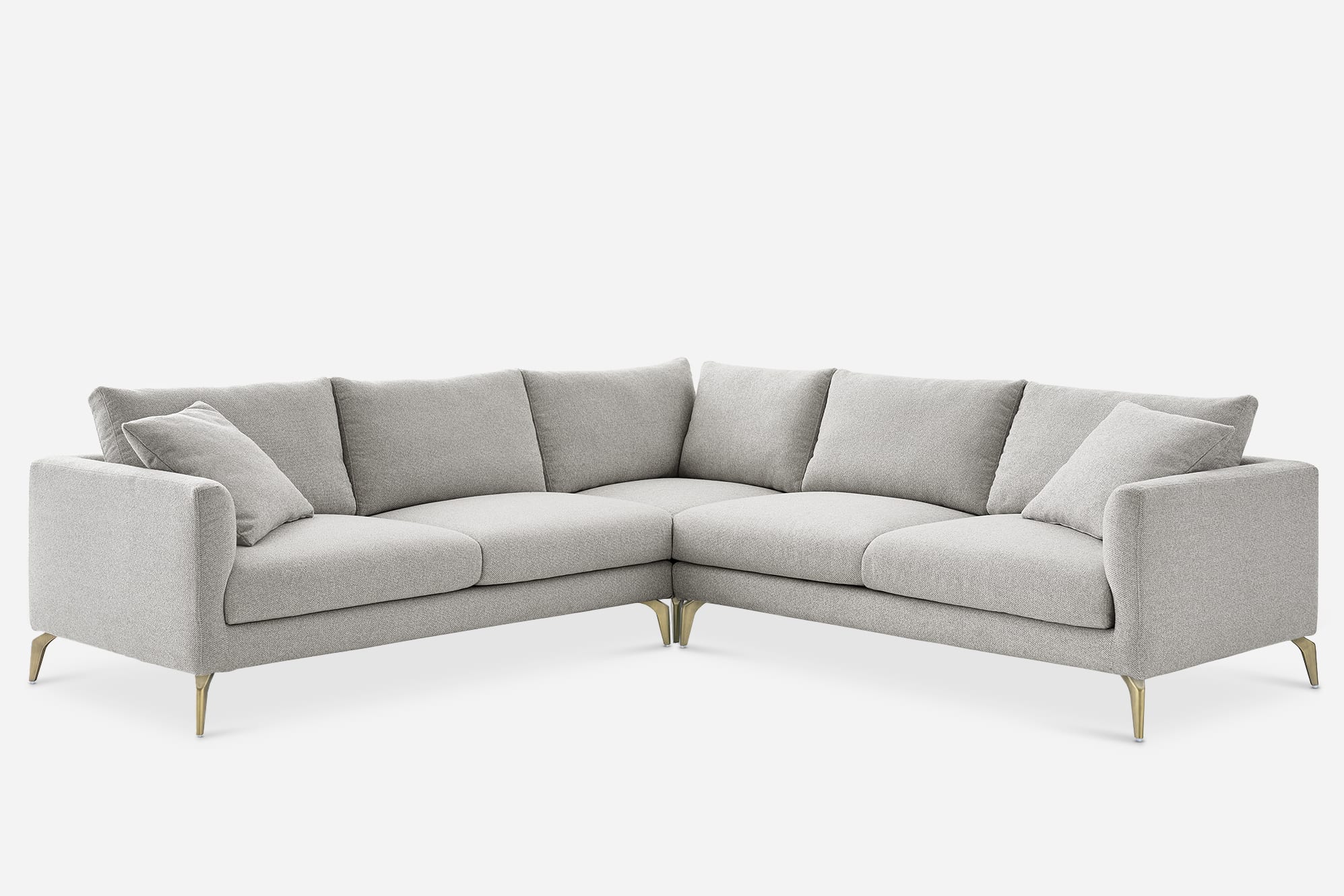 Lena Performance Fabric L-Shape Sectional Sofa 1